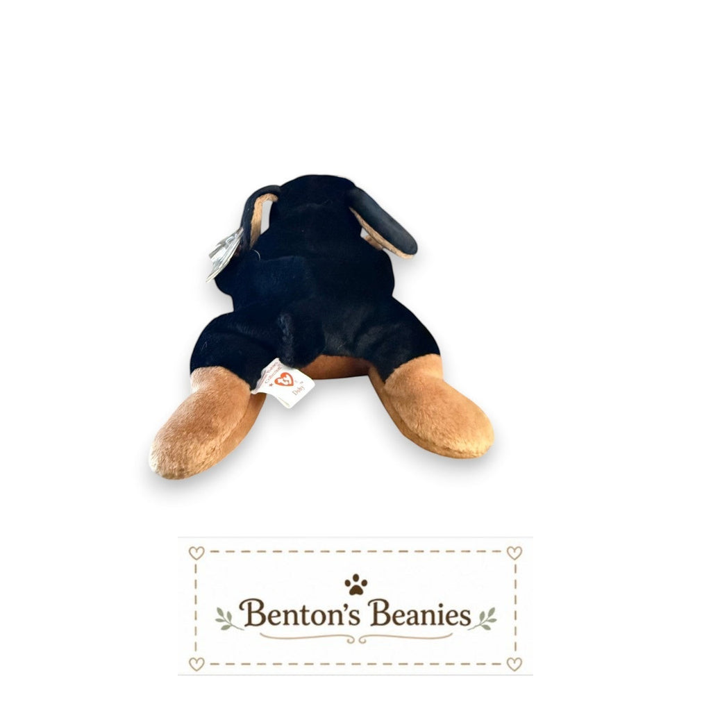 Doby the Doberman Dog TY Beanie Baby | Mint Heart & Tush Tag