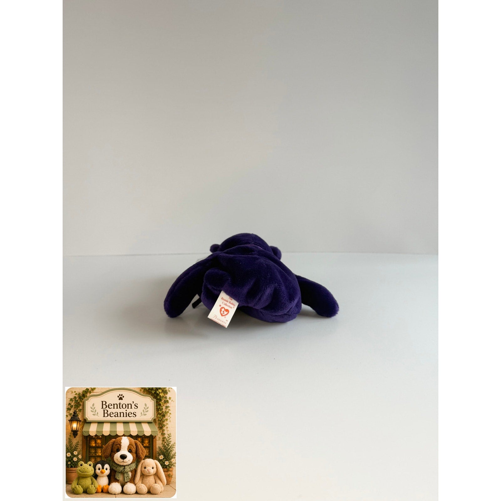 Princess the Bear TY Beanie Baby | Mint Heart & Tush Tag