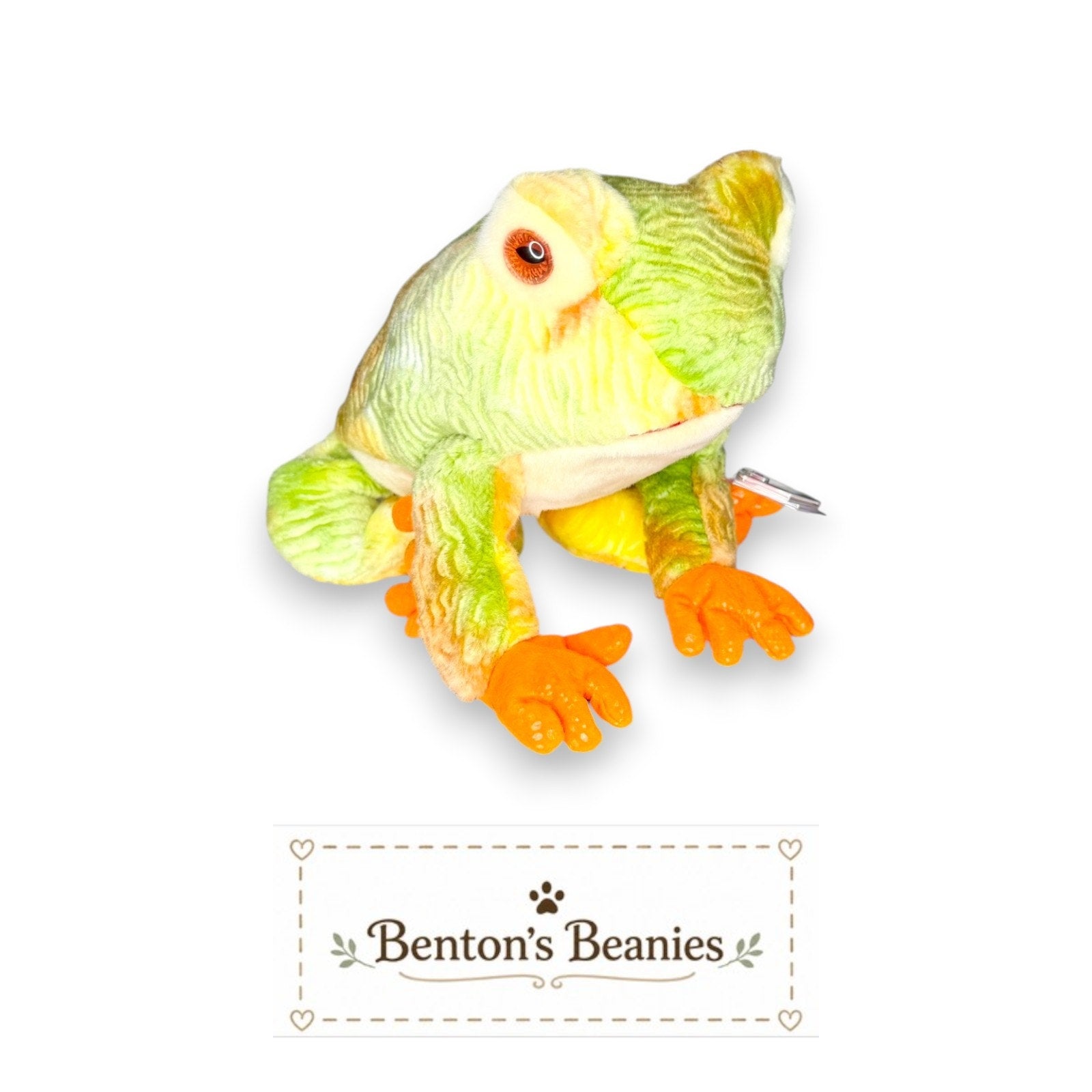 Prince the Frog TY Beanie Buddies | Mint Heart & Tush Tags