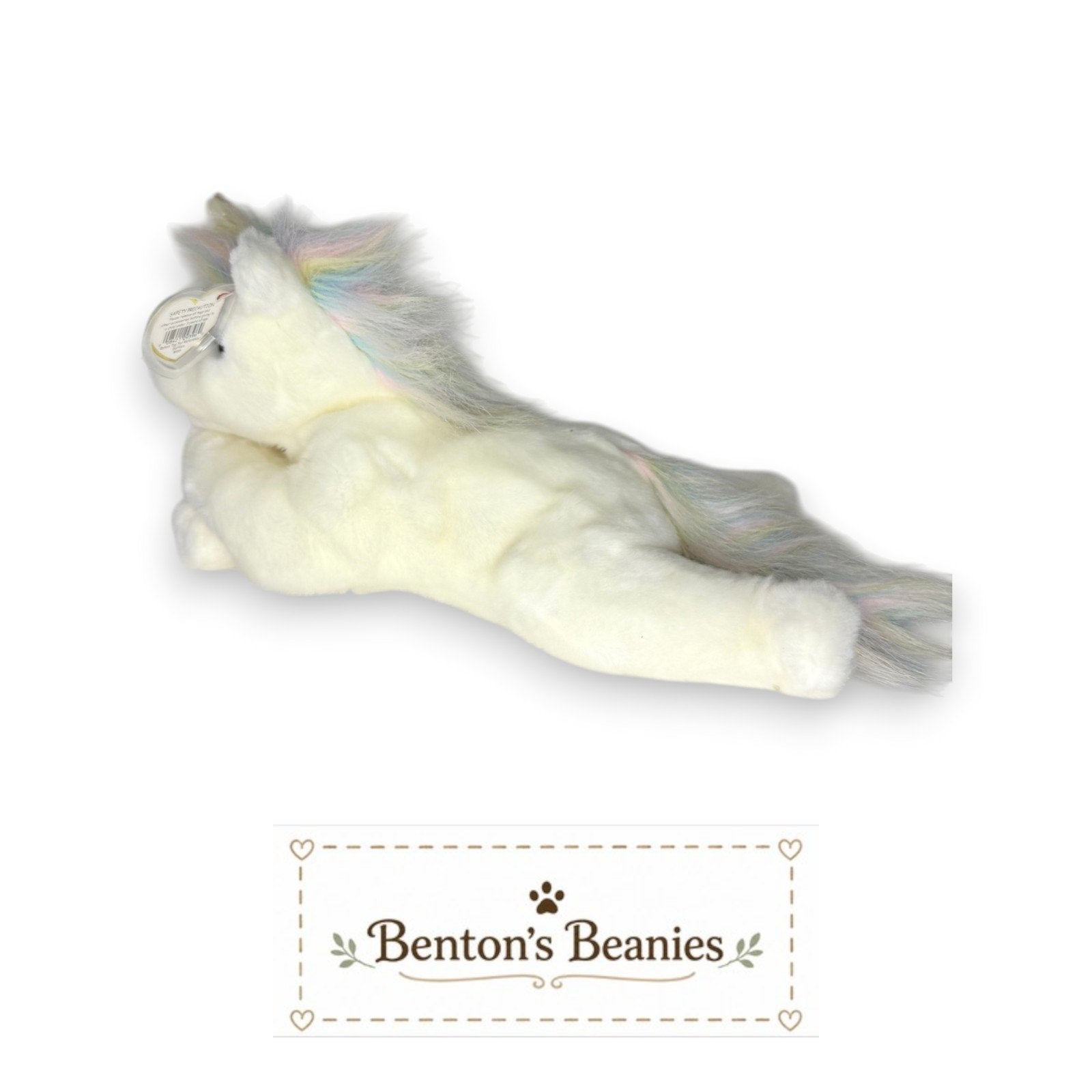Mystic the Unicorn TY Beanie Buddies | Mint Heart/Tush Tags
