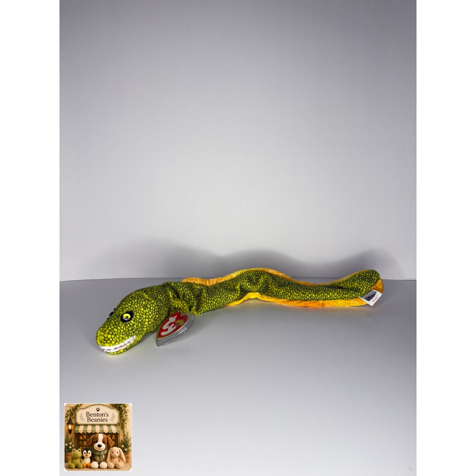 Morrie the Eel TY Beanie Baby | Mint Heart & Tush Tag