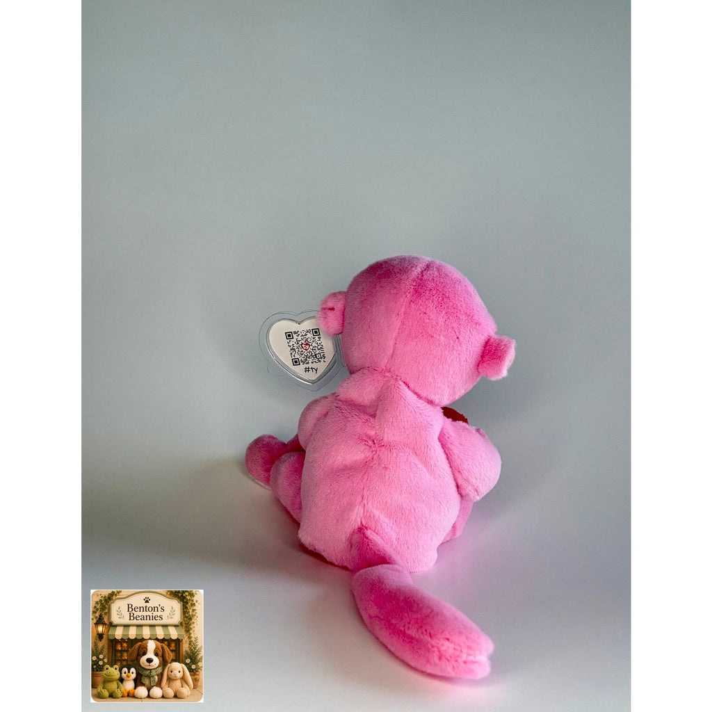 Cherub the Monkey TY Beanie Baby | Mint Heart/Tush Tag NEW