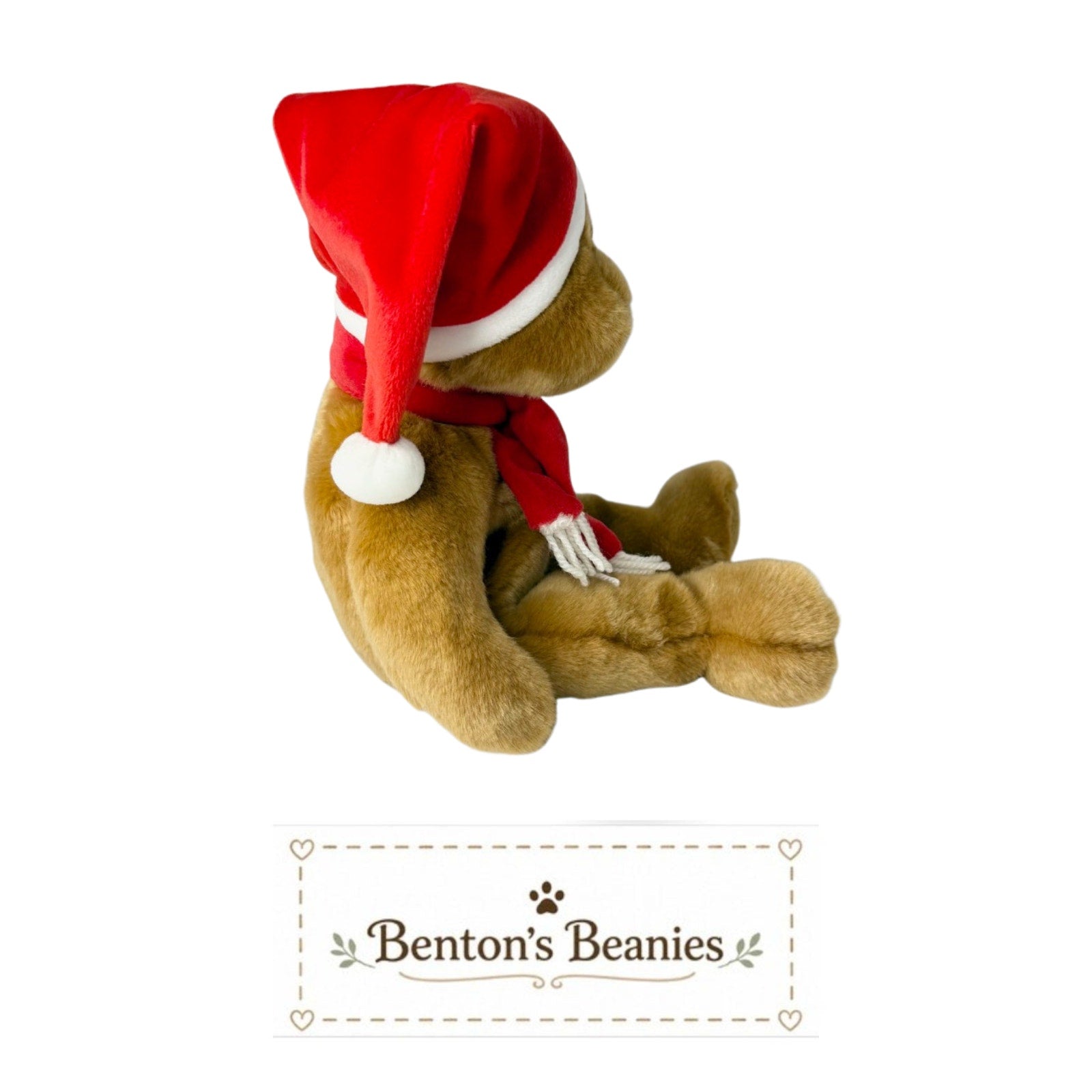 1997 Holiday Teddy TY Beanie Buddies | Mint Heart Tush Tags