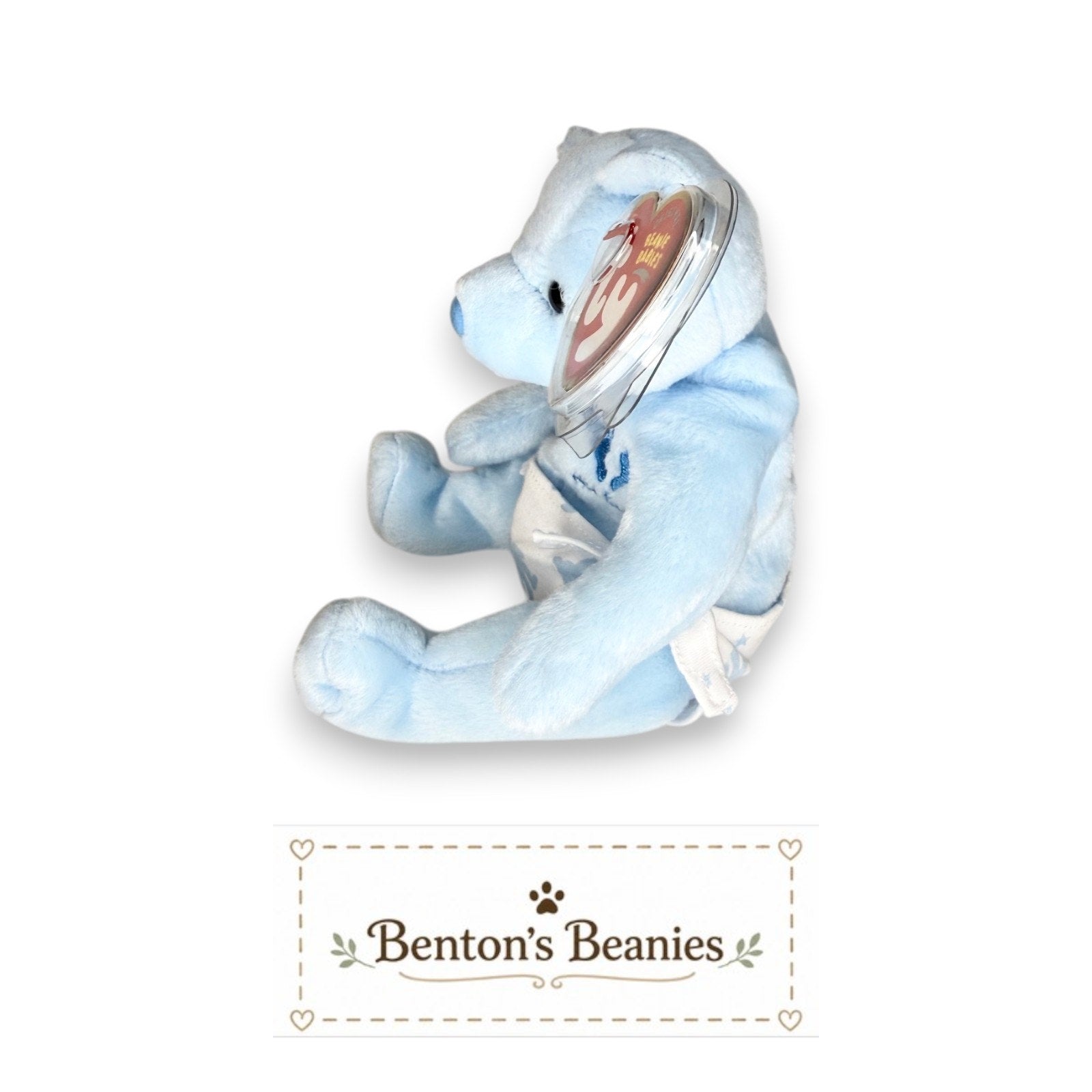 It's a Boy the Bear TY Beanie Baby | Mint Heart & Tush Tag