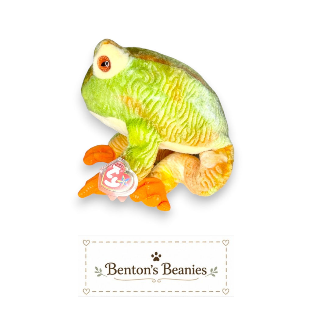 Prince the Frog TY Beanie Buddies | Mint Heart & Tush Tags