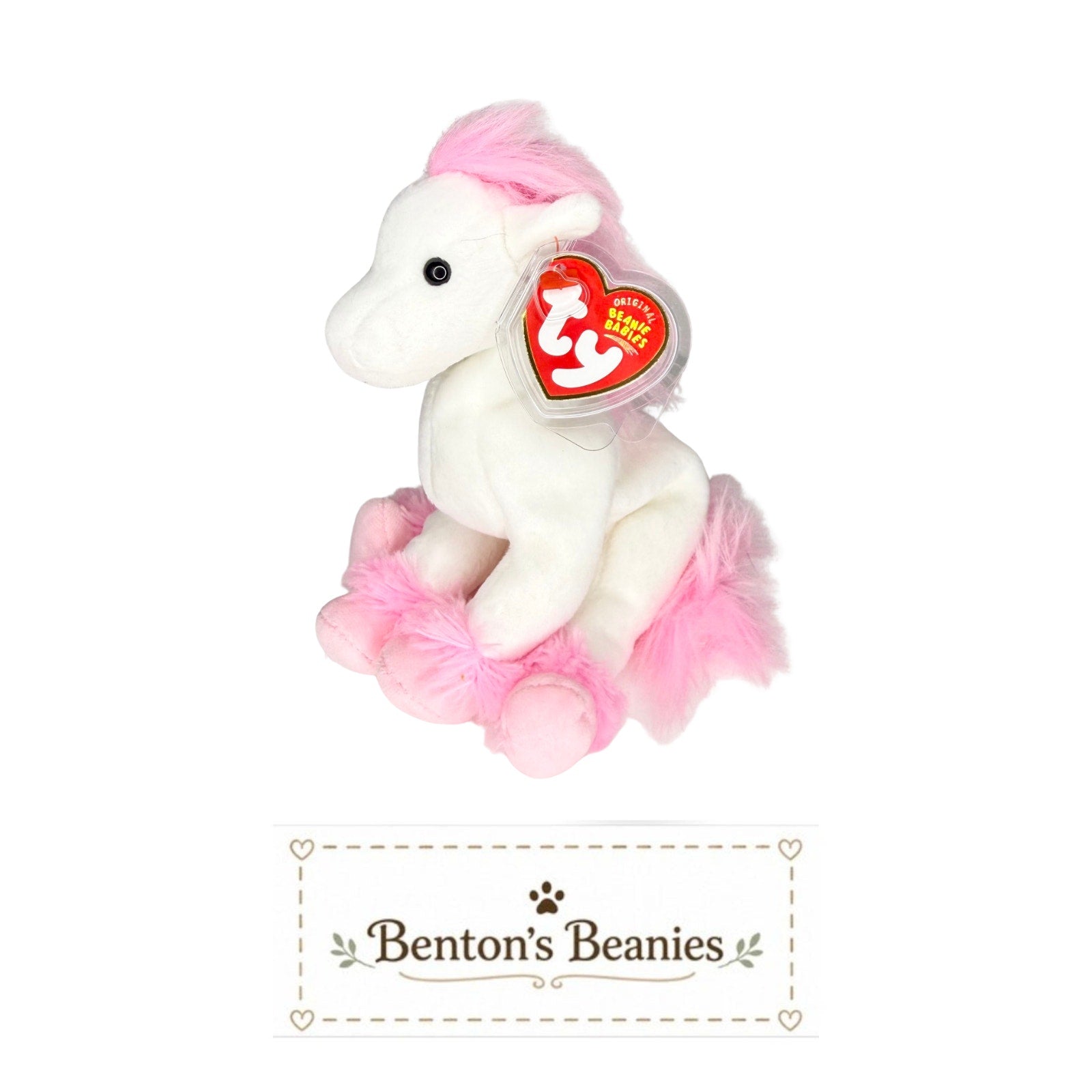 Avalon the Horse TY Beanie Baby | Mint Heart & Tush Tag