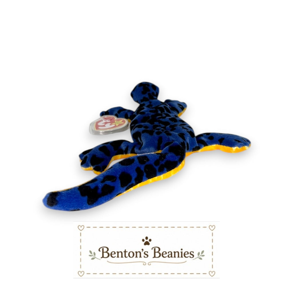 Lizzy the Lizard TY Beanie Baby | Mint Heart & Tush Tag