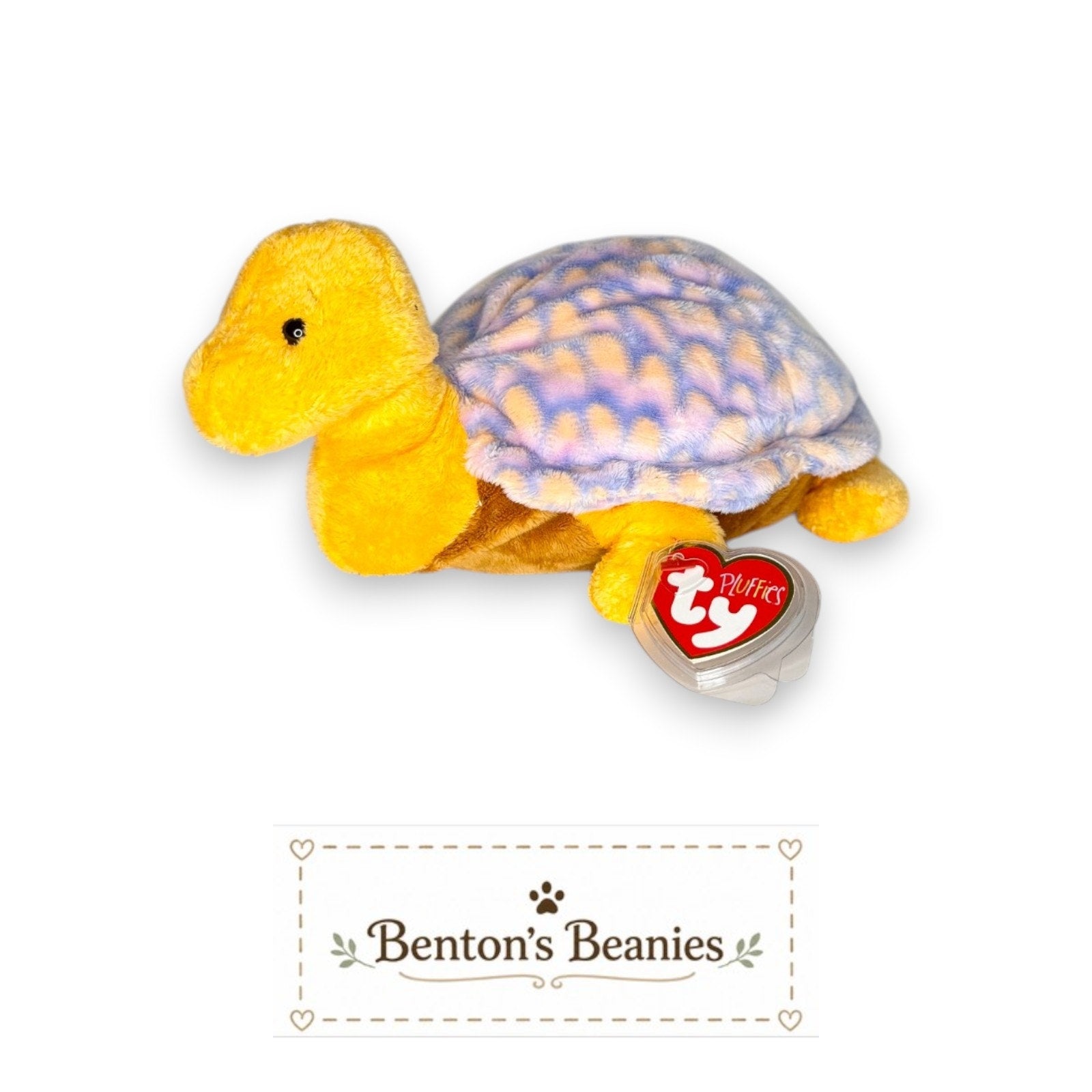 Cruiser the Turtle TY Pluffies | Mint Heart and Tush Tags
