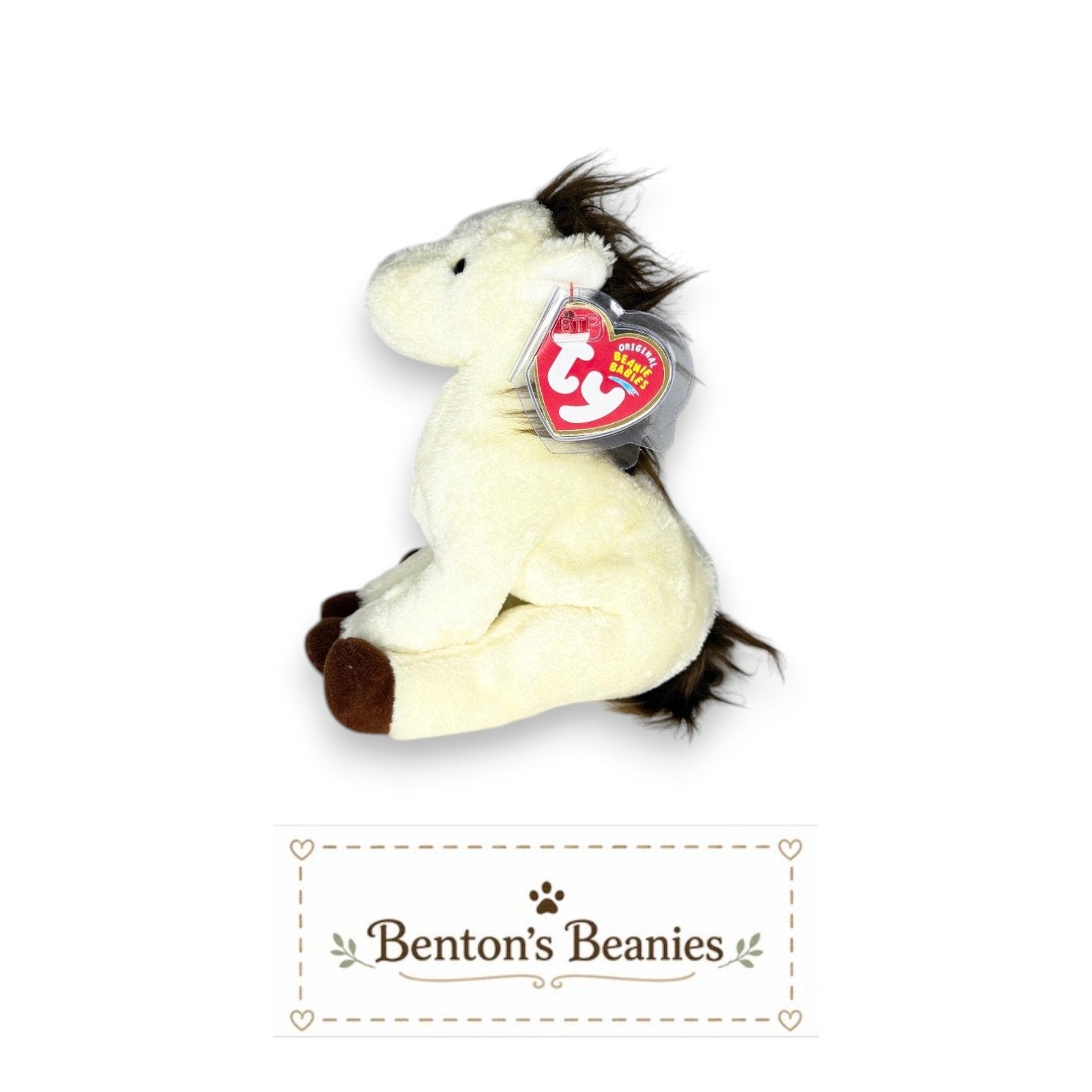 Marshall the Horse TY Beanie Baby | Mint Heart & Tush Tag