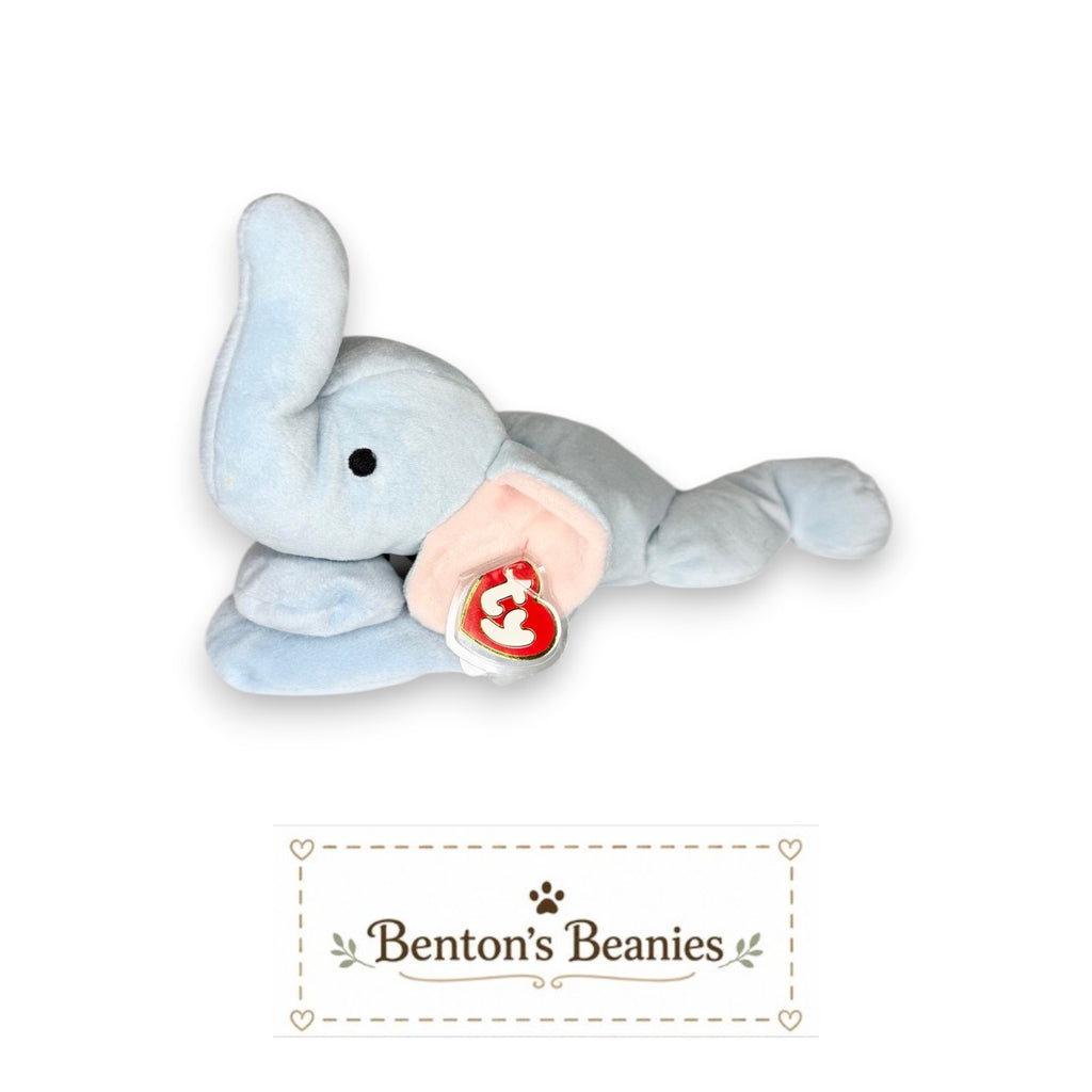 Squirt the Elephant TY Pillow Pal | Mint Heart & Tush Tag