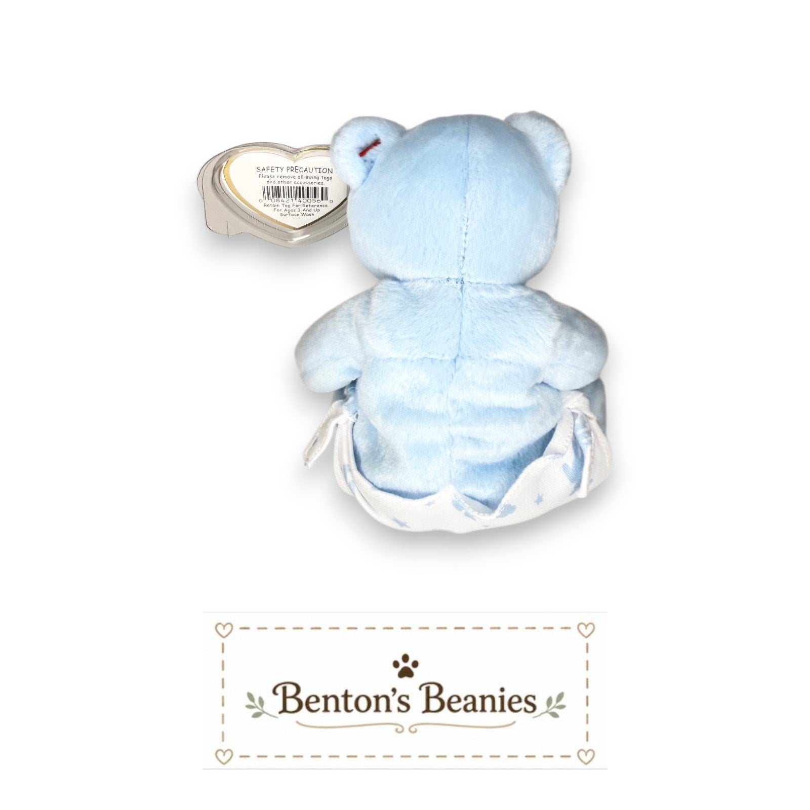It's a Boy the Bear TY Beanie Baby | Mint Heart & Tush Tag