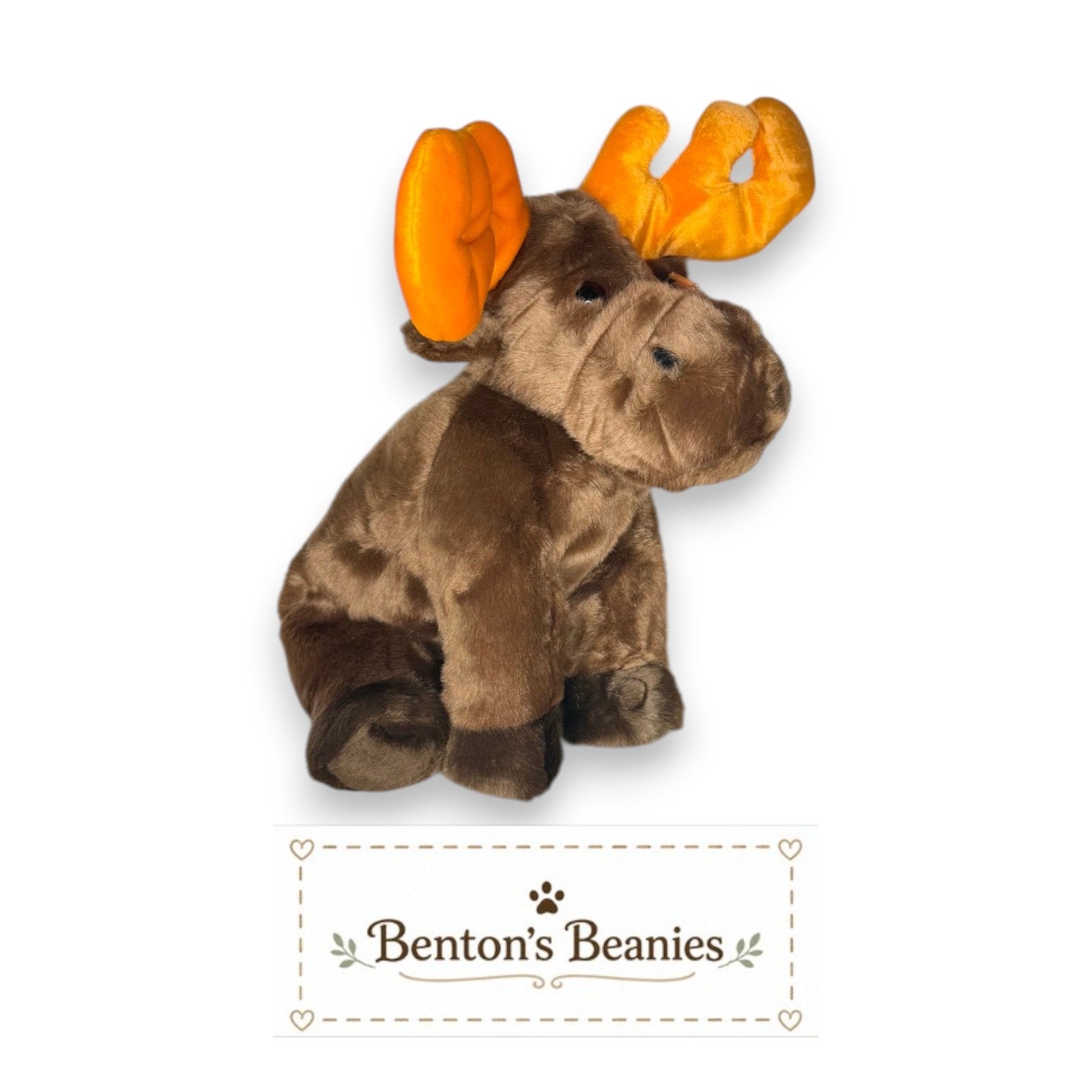 Chocolate the Moose TY Beanie Buddies | Mint Tags