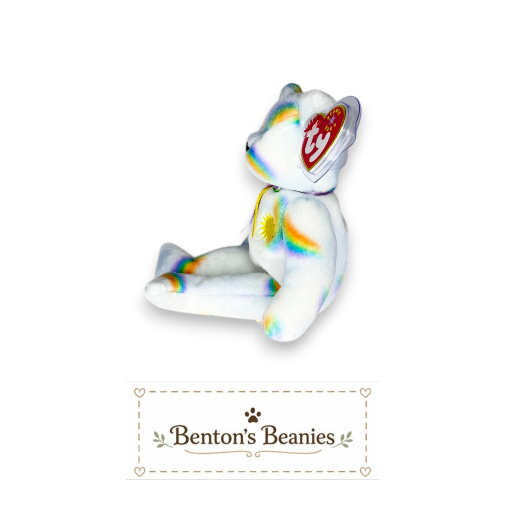 Cheery the Bear TY Beanie Baby | Mint Heart/Tush Tag