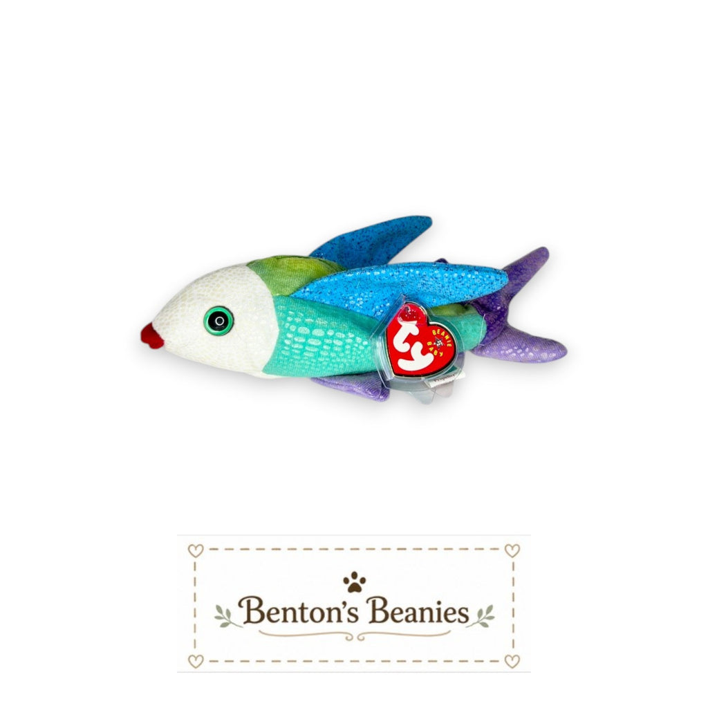 Propeller the Fish TY Beanie Baby | Mint Heart & Tush Tag