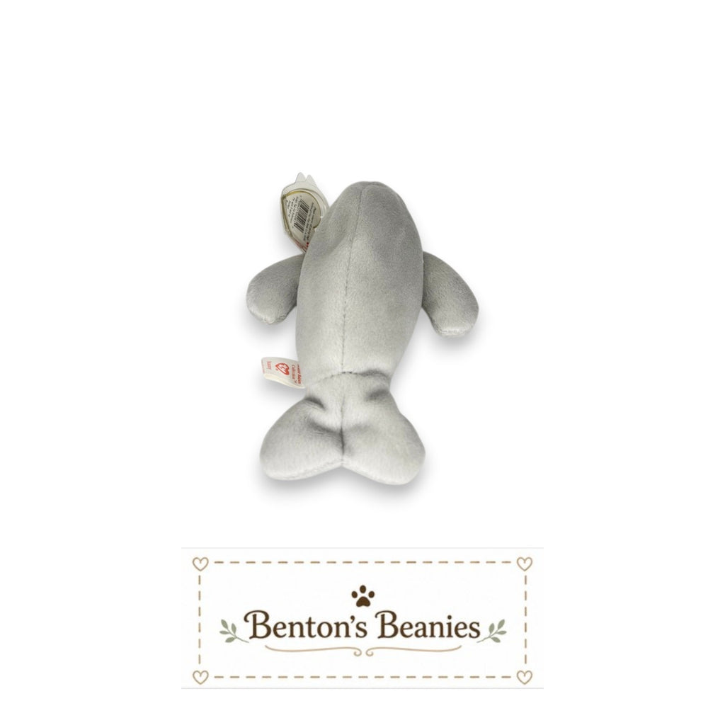 Manny the Manatee TY Beanie Baby | Mint Heart & Tush Tag