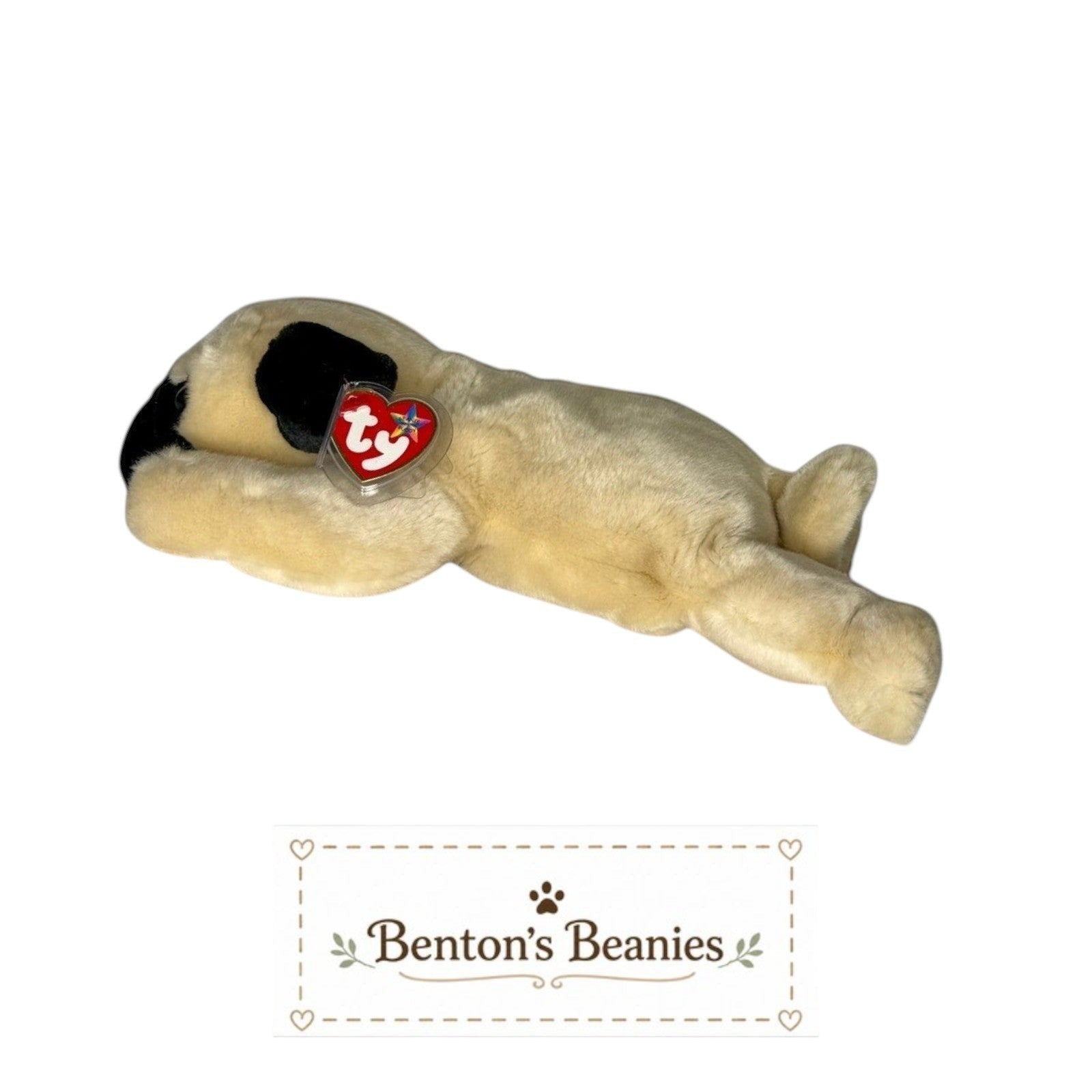Pugsly the Pug TY Beanie Buddies | Mint Tags
