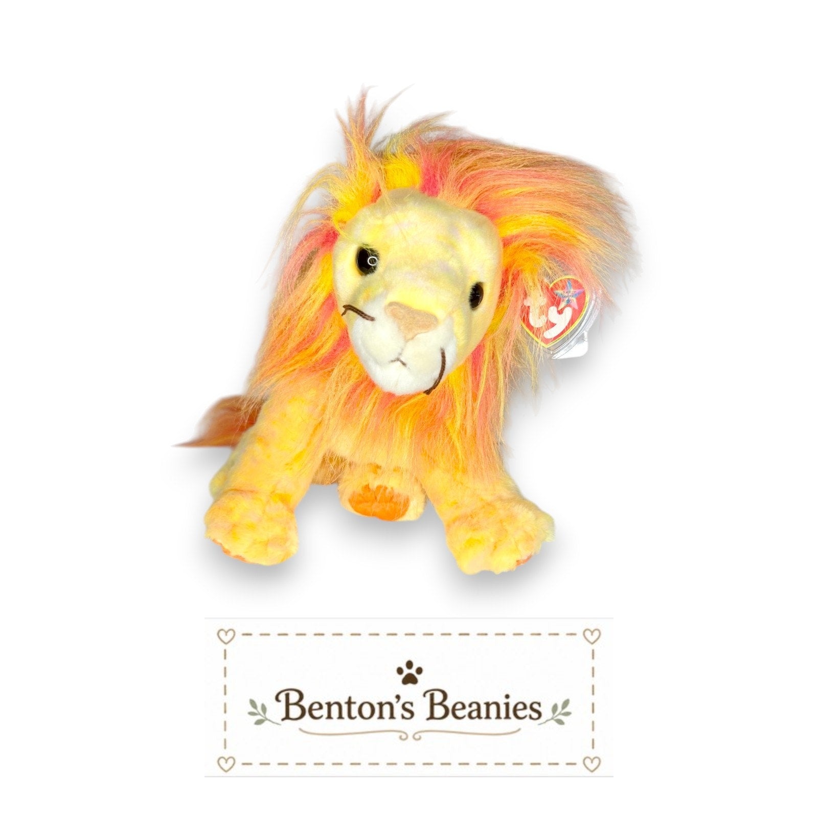 Bushy the Lion Beanie Buddies | Mint Tag