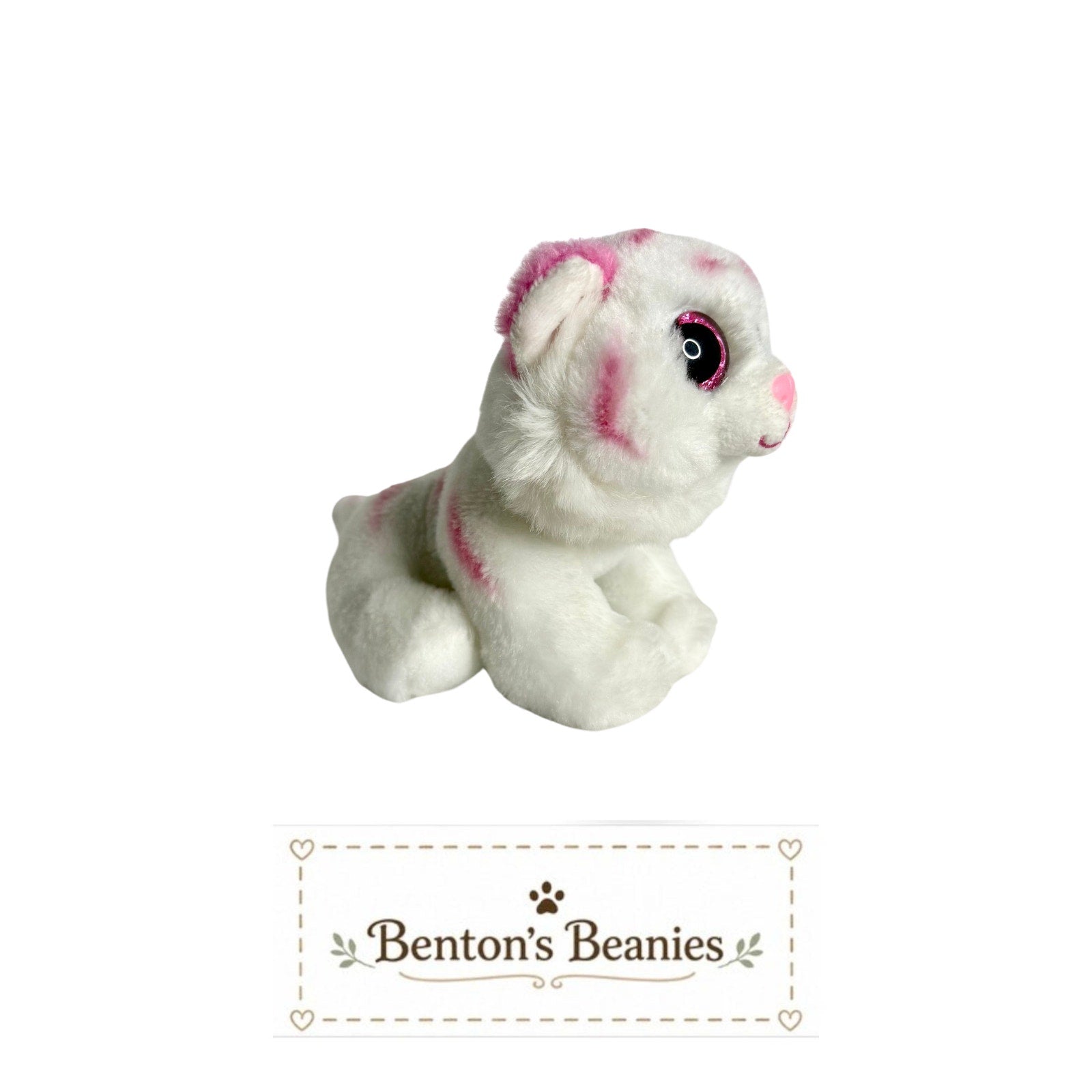 Tabor the Tiger TY Beanie Baby | Mint Heart & Tush Tag