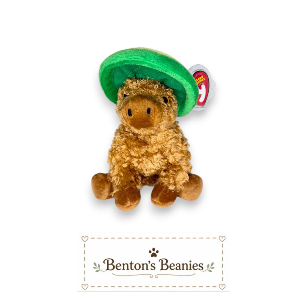 Siesta the Donkey TY Beanie Baby | Mint Heart & Tush Tag