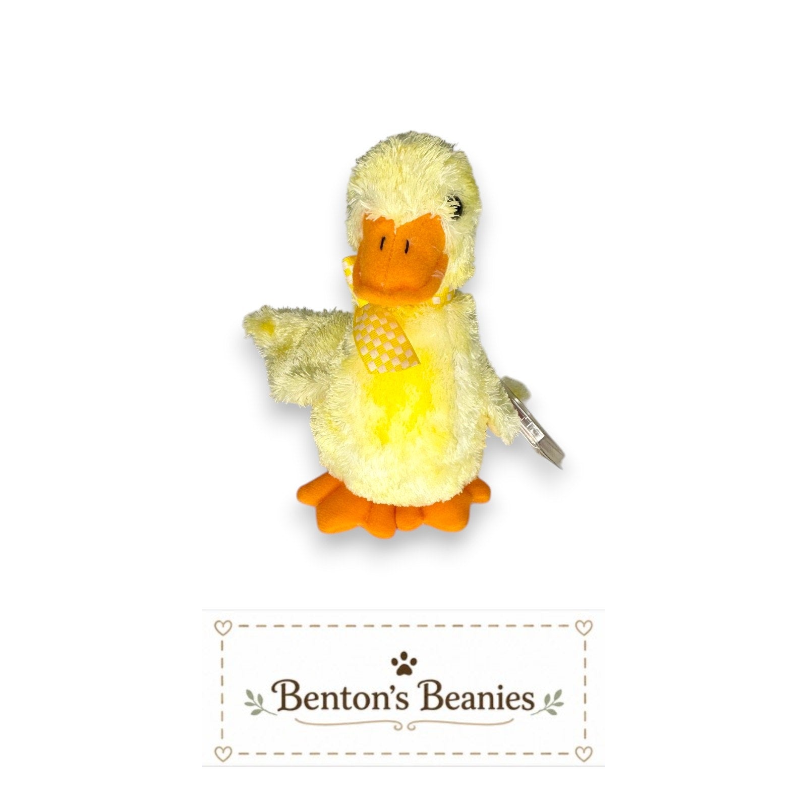 Duck-e the Duck TY Beanie Baby | Mint Heart & Tush Tag