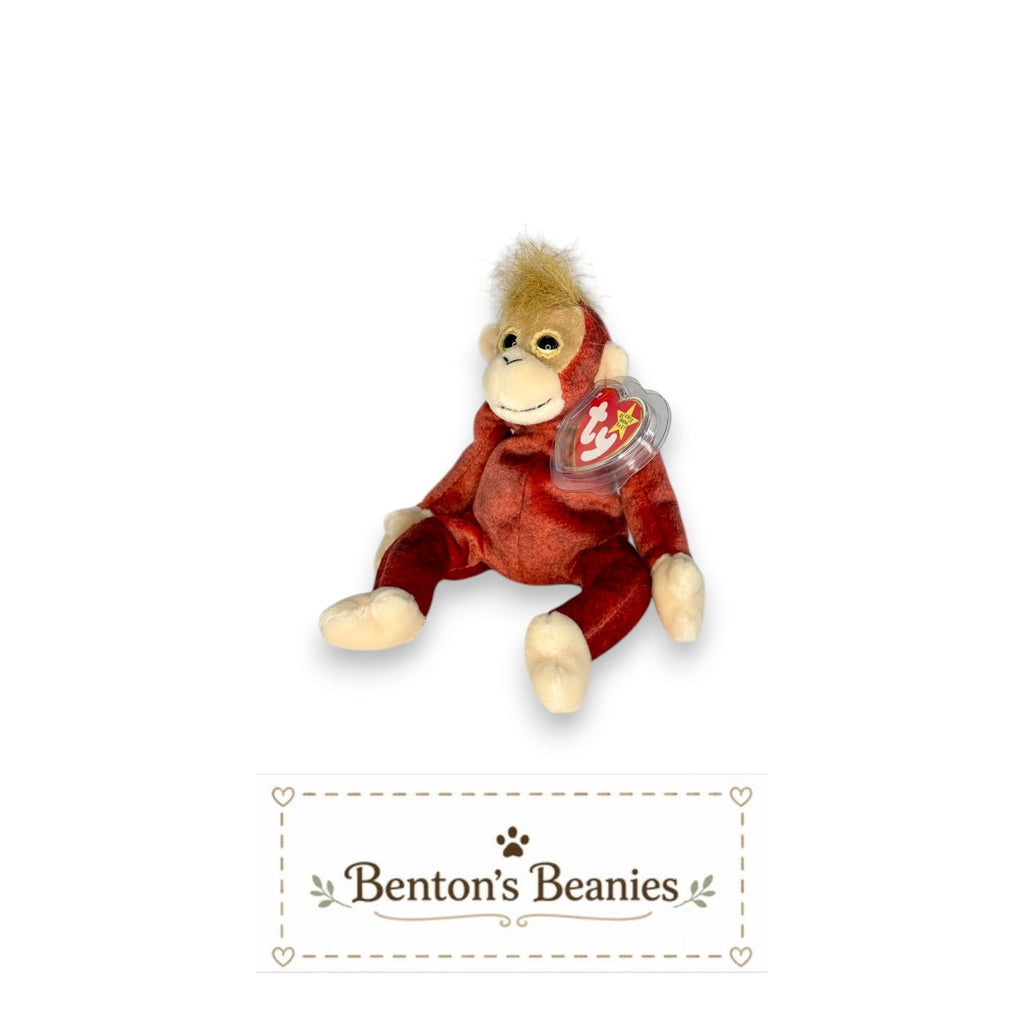 Schweetheart Orangutan TY Beanie Baby | Mint Heart & Tush Tag