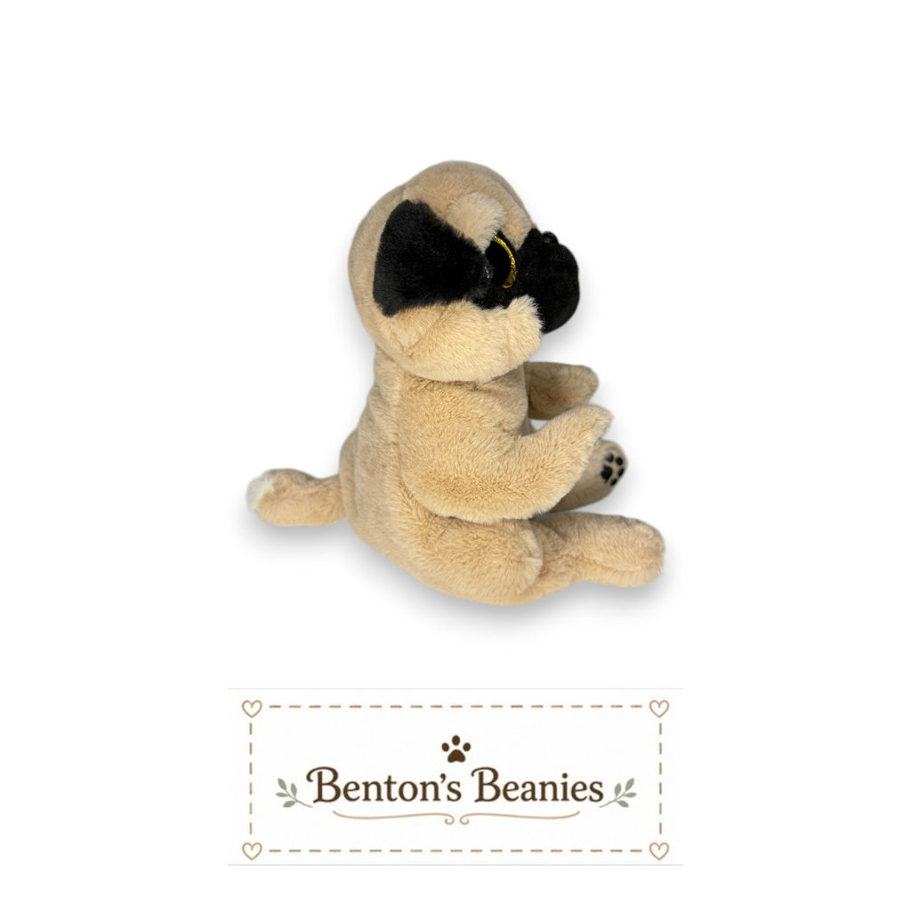 Izzy the Pug TY Beanie Baby | Mint Heart & Tush Tag
