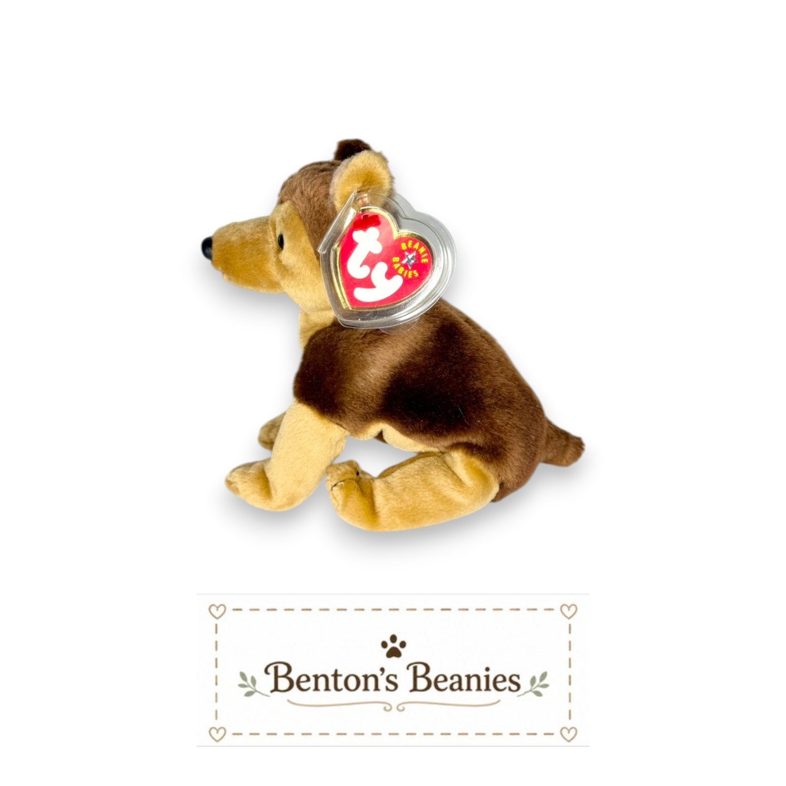Courage - NYPD the Dog Beanie Baby | Mint Heart & Tush Tag
