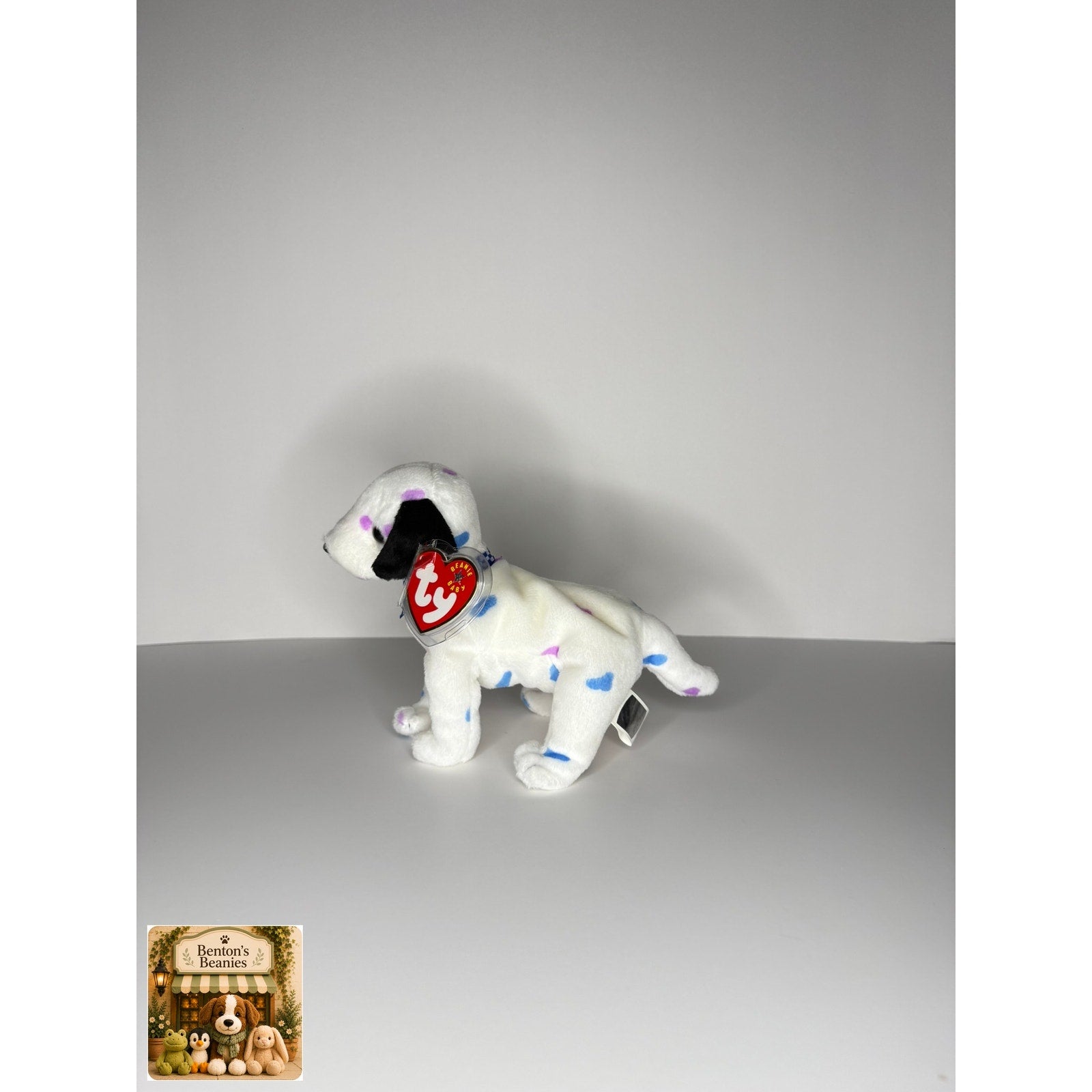 Dizzy the Dog TY Beanie Baby | Mint Heart & Tush Tag