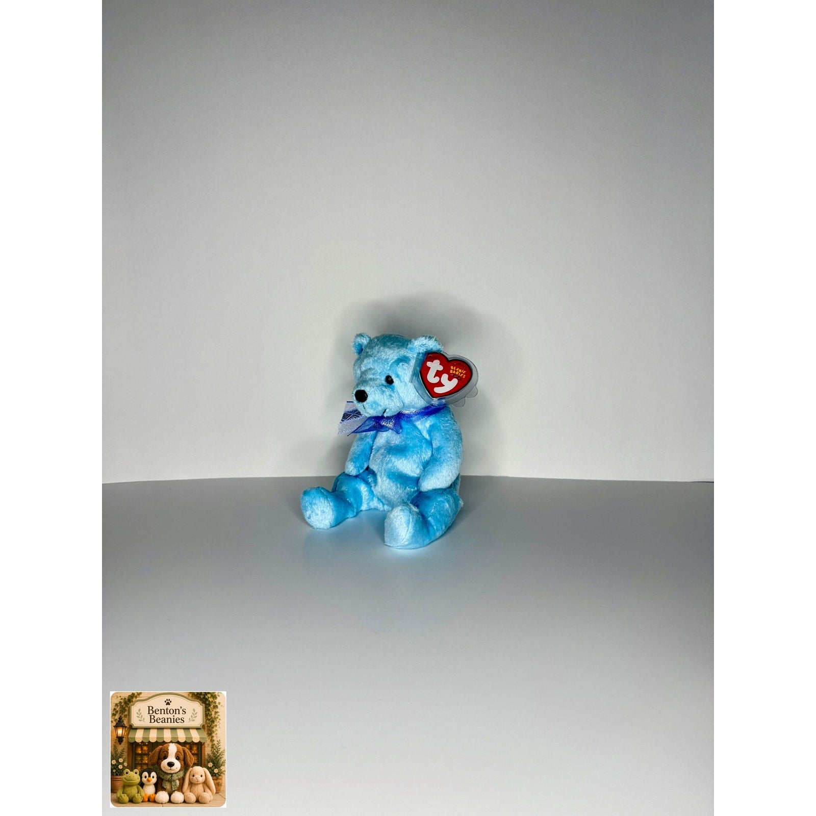 Lani the Bear TY Beanie Baby | Mint Heart & Tush Tag