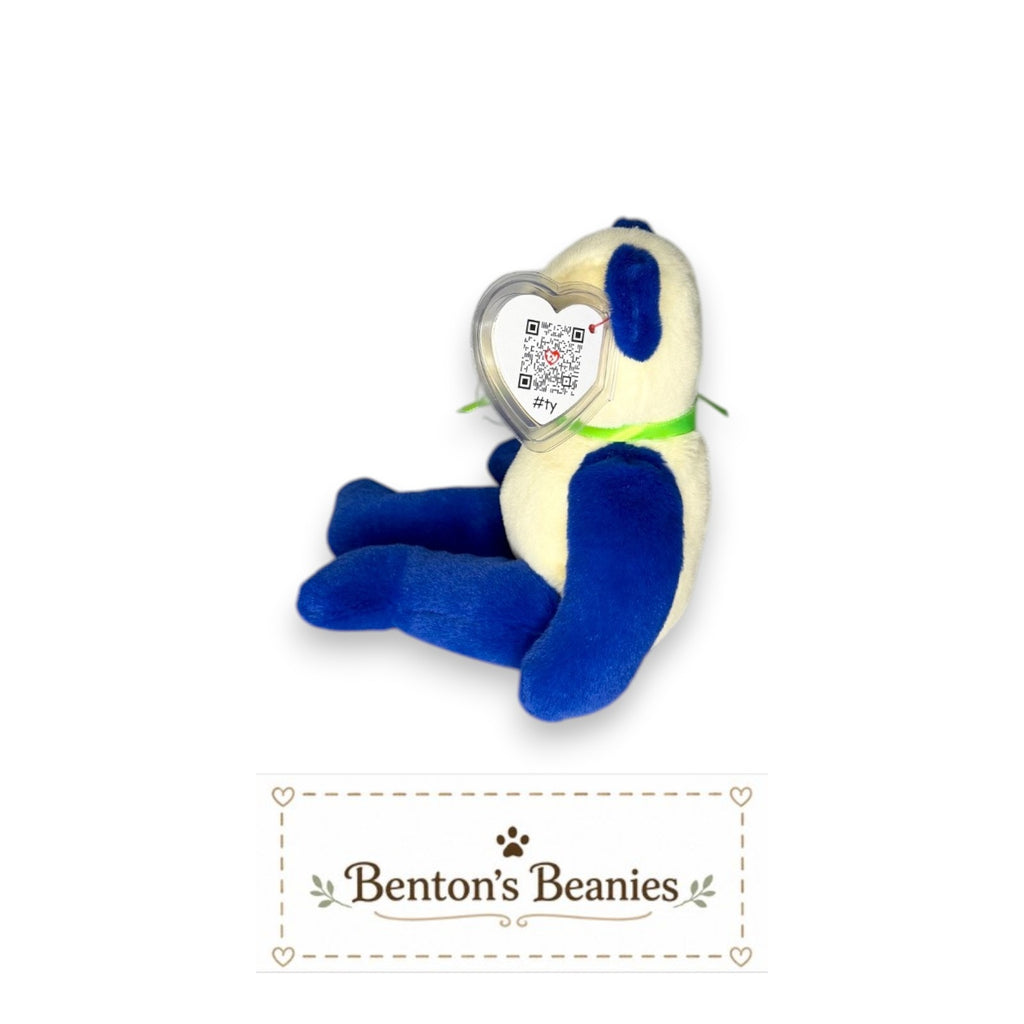 Domino the Panda TY Beanie Baby | Mint Heart & Tush Tag