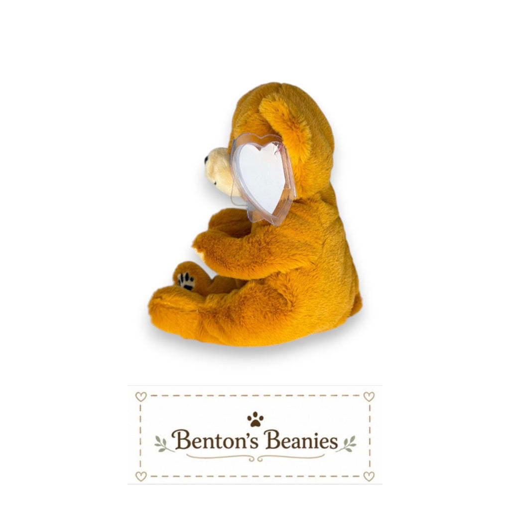 Duncan the Bear TY Beanie Baby | Mint Heart & Tush Tag