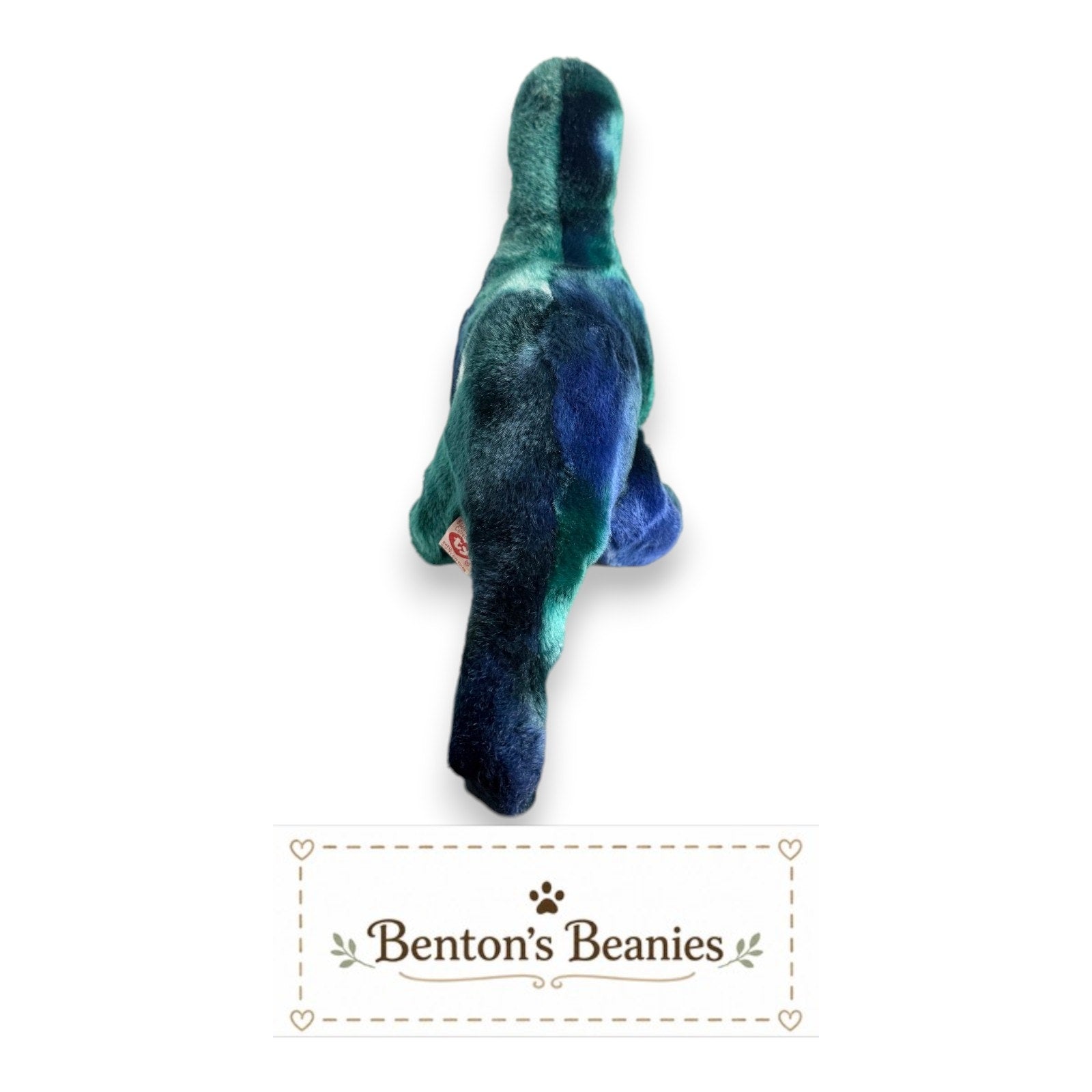 Bronty the Dinosaur TY Beanie Buddies | Mint Heart Tush Tags