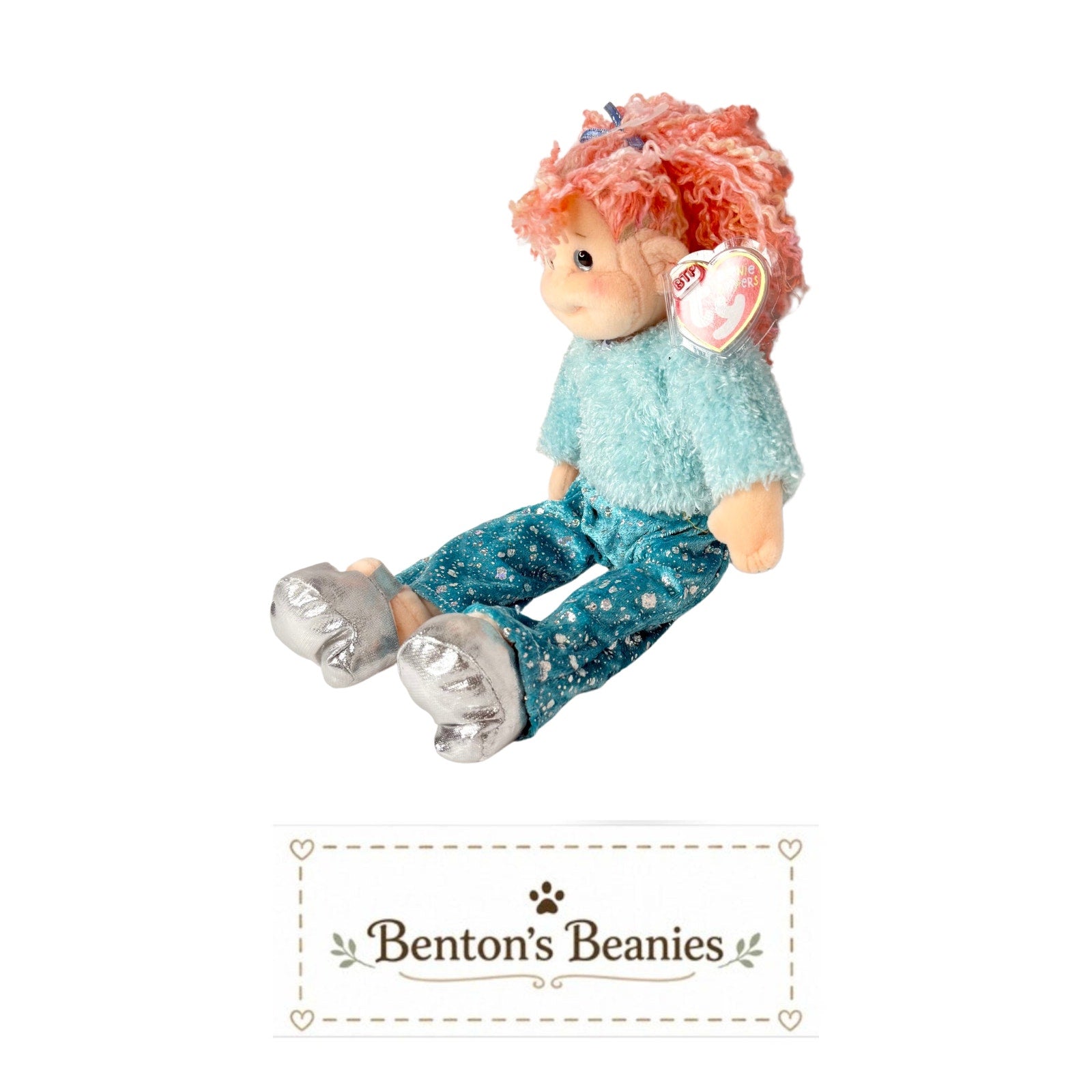 Precious Pammy TY Beanie Boppers | Mint Heart & Tush Tag