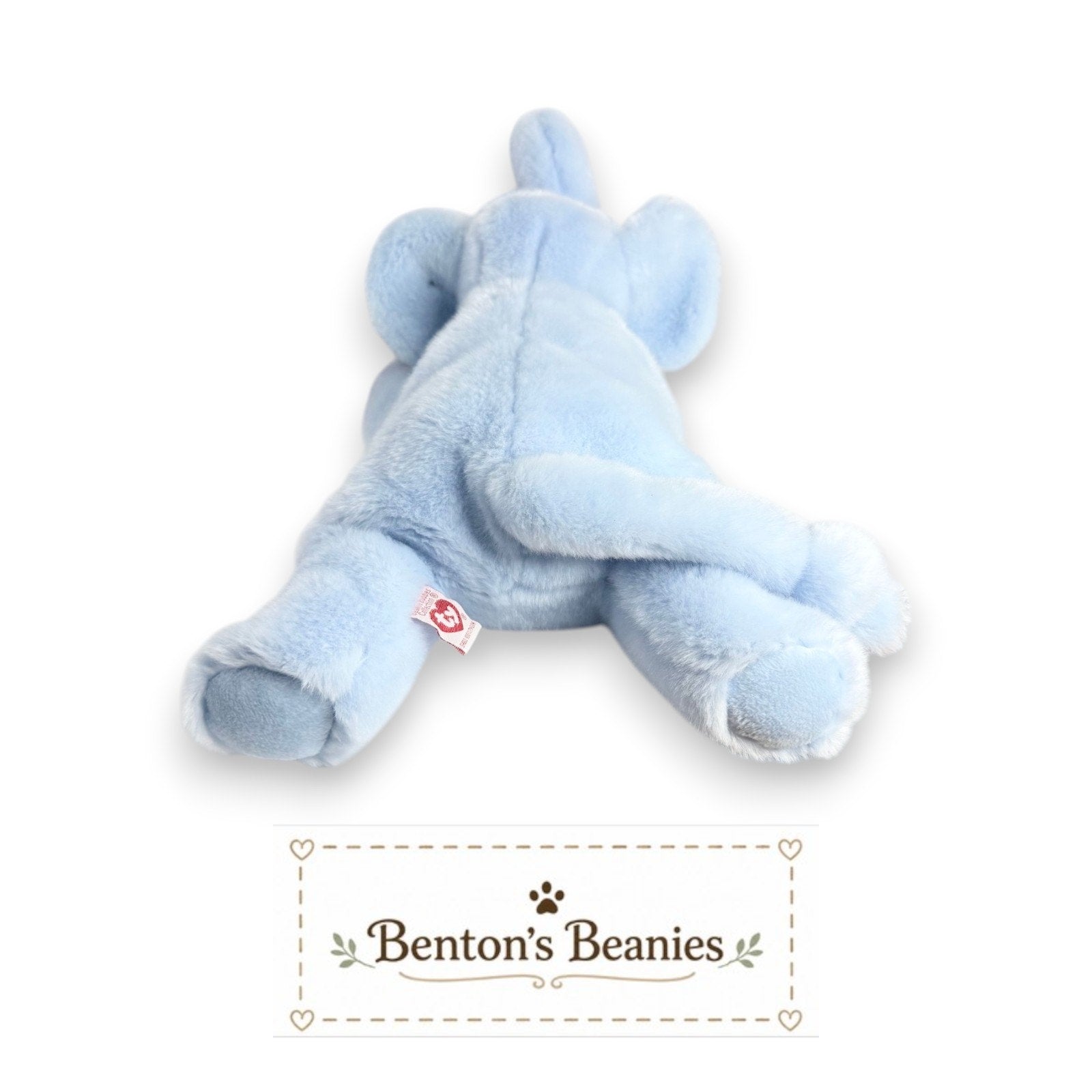 Peanut the Elephant TY Beanie Buddies | Mint Heart Tush Tags