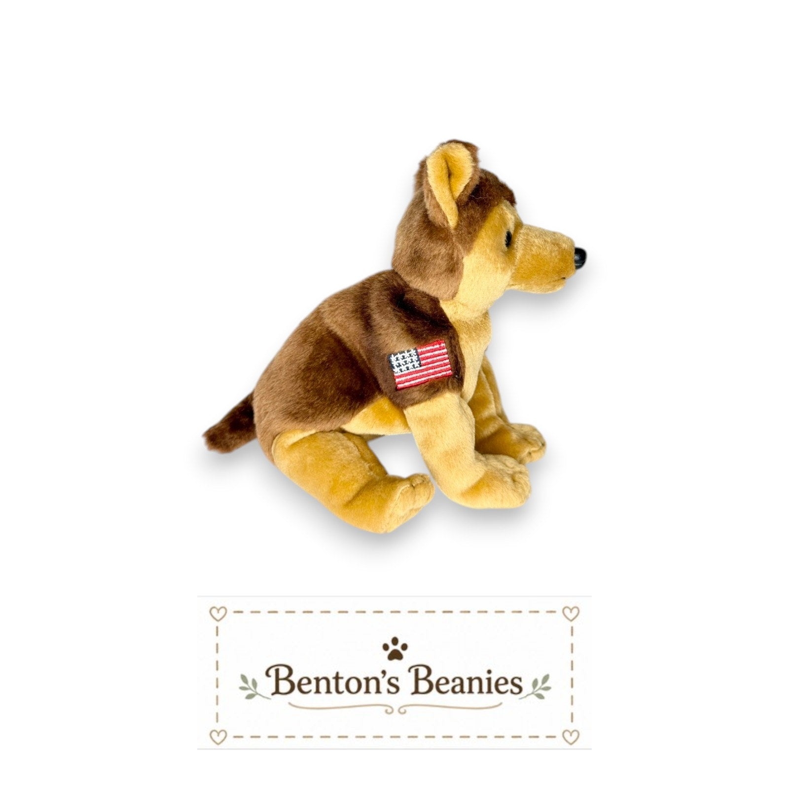 Courage - NYPD the Dog Beanie Baby | Mint Heart & Tush Tag