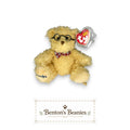 Dear Grandpa the Bear TY Beanie Baby | Mint Heart & Tush Tag