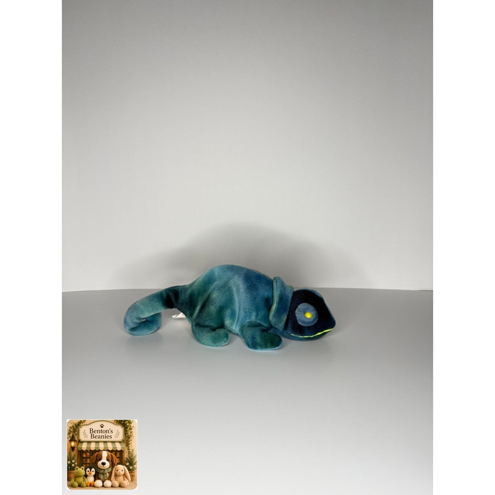 Rainbow the Chameleon TY Beanie Baby | Mint Heart & Tush Tag
