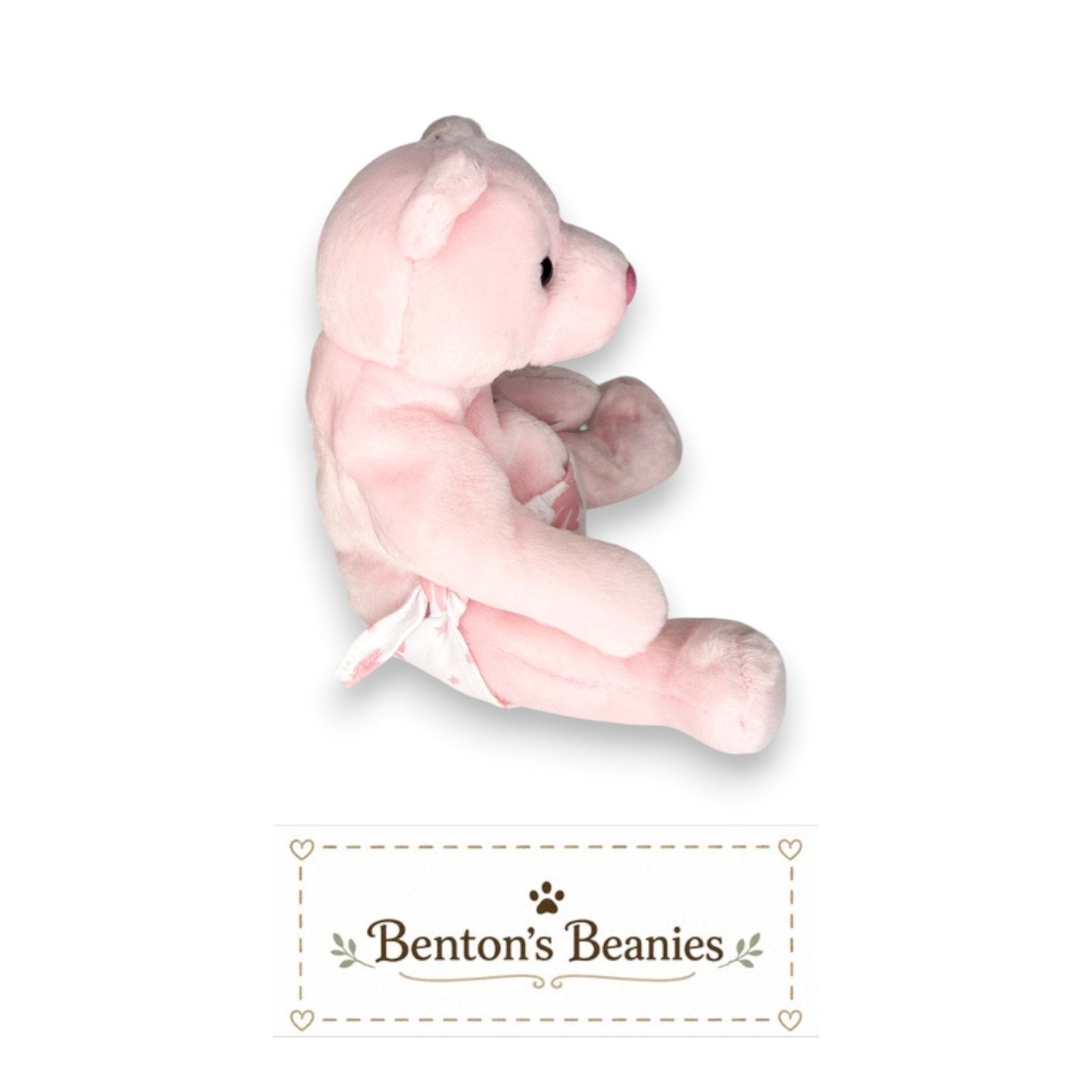 It's a Girl the Bear TY Beanie Baby | Mint Heart/Tush Tag
