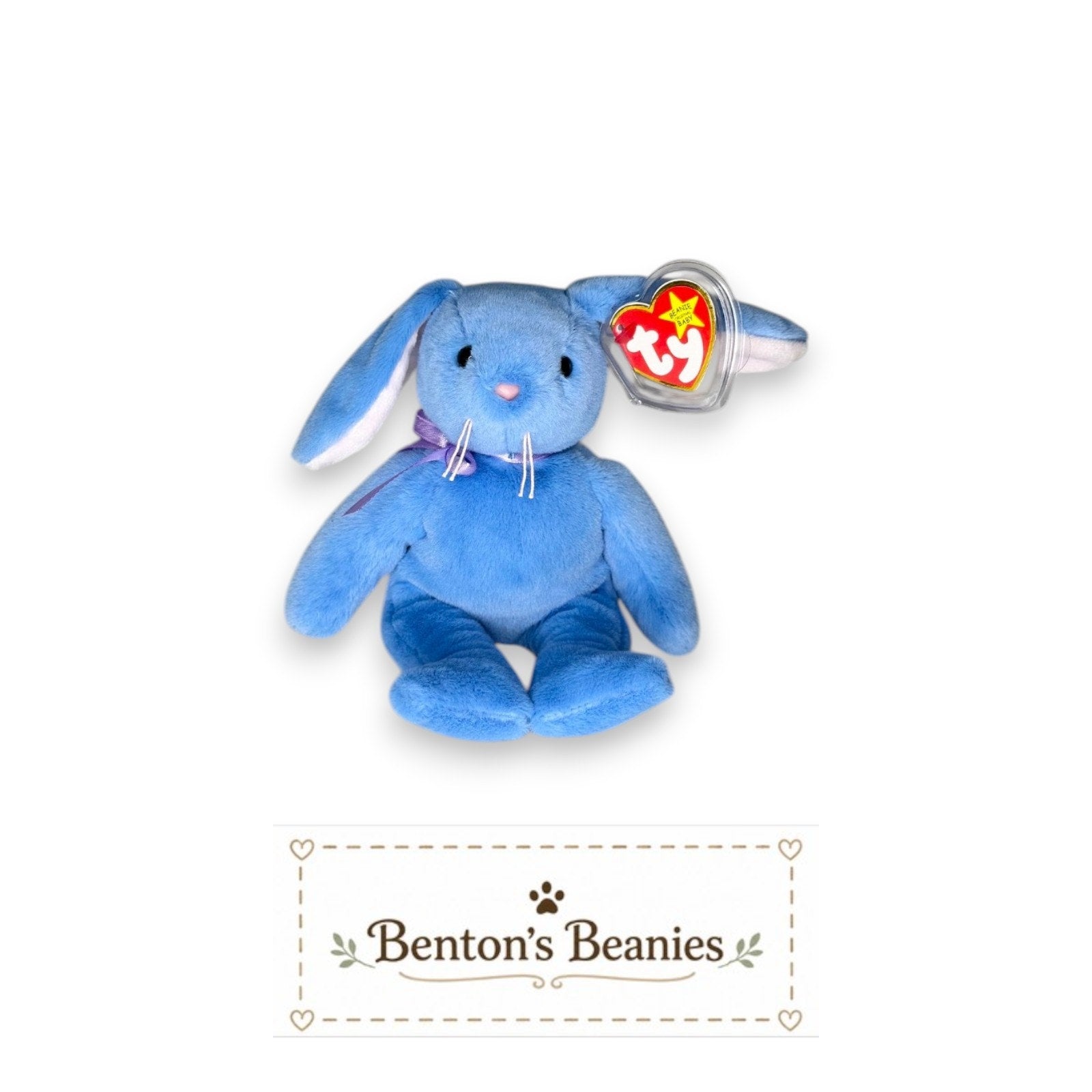 Marsh the Bunny TY Beanie Baby | Mint Heart & Tush Tag