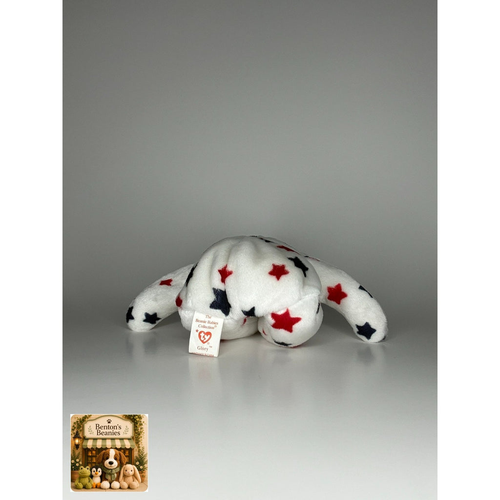 Glory the Bear TY Beanie Baby | Mint Heart & Tush Tag