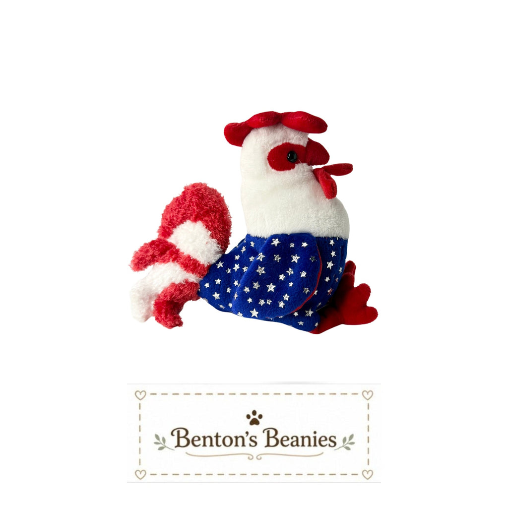 Homeland the Rooster TY Beanie Buddies | Mint Heart Tush Tags