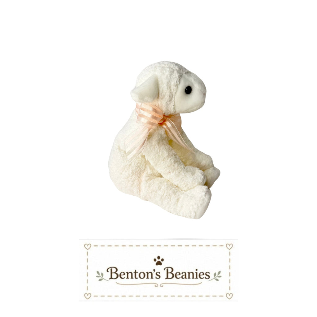 Lullaby the Lamb Pig TY Beanie Baby | Mint Heart & Tush Tag