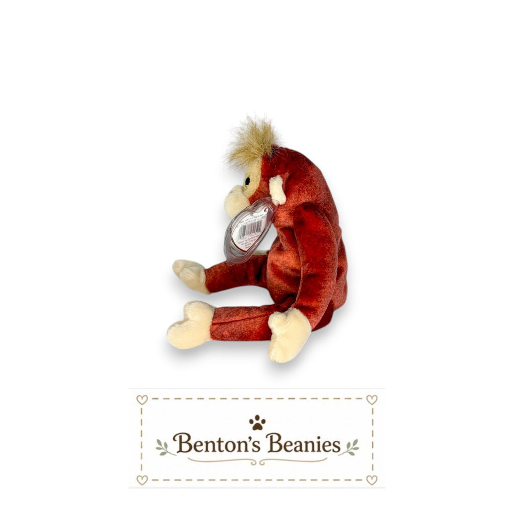 Schweetheart Orangutan TY Beanie Baby | Mint Heart & Tush Tag