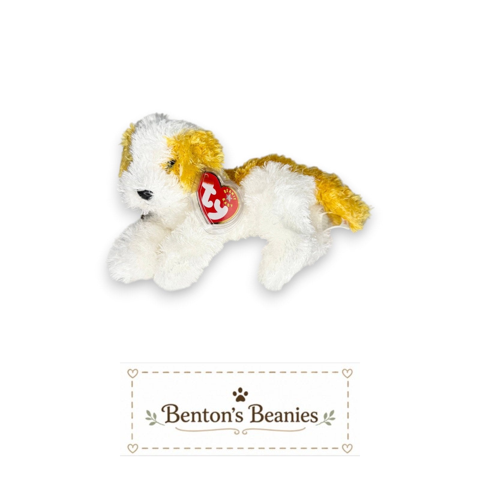 Darling the Dog TY Beanie Baby | Mint Heart & Tush Tag