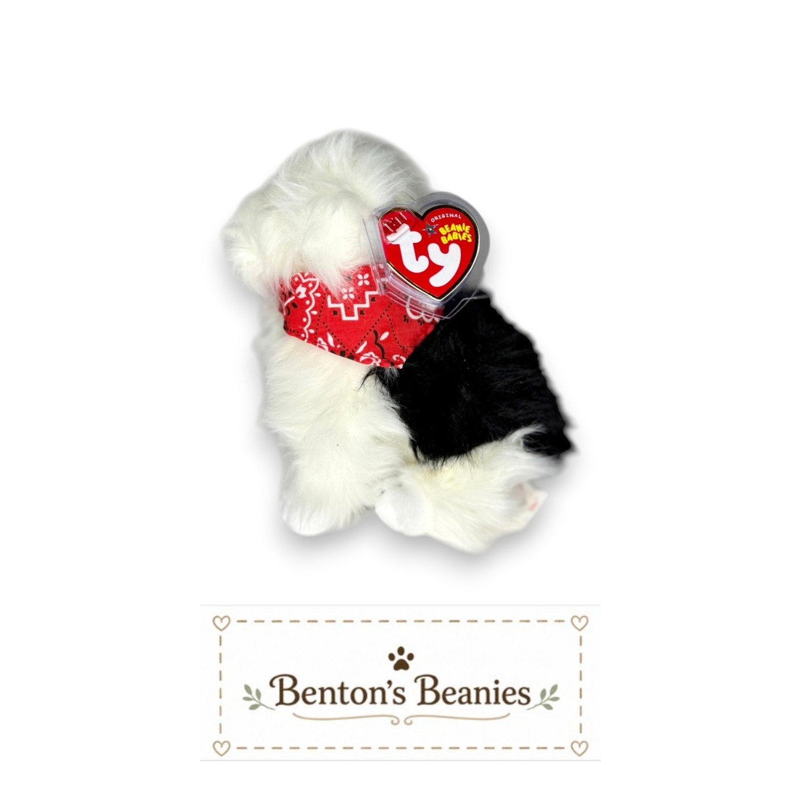 Hobo the Dog TY Beanie Baby | Mint Heart & Tush Tag