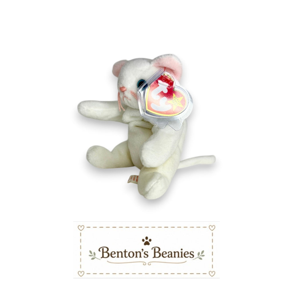 Flip the Cat TY Beanie Baby | Mint Heart & Tush Tag