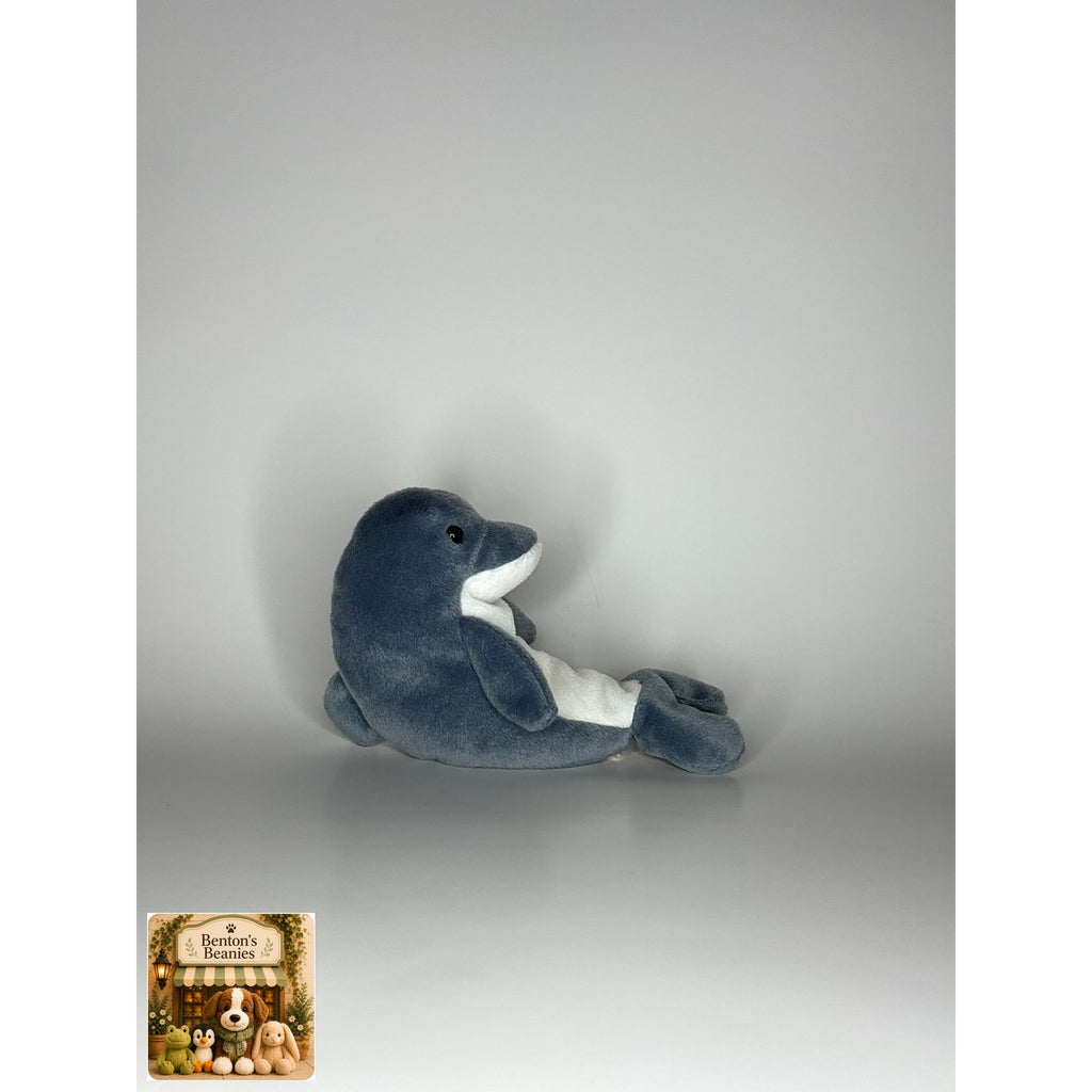 Echo the Dolphin TY Beanie Baby | Mint Heart & Tush Tag