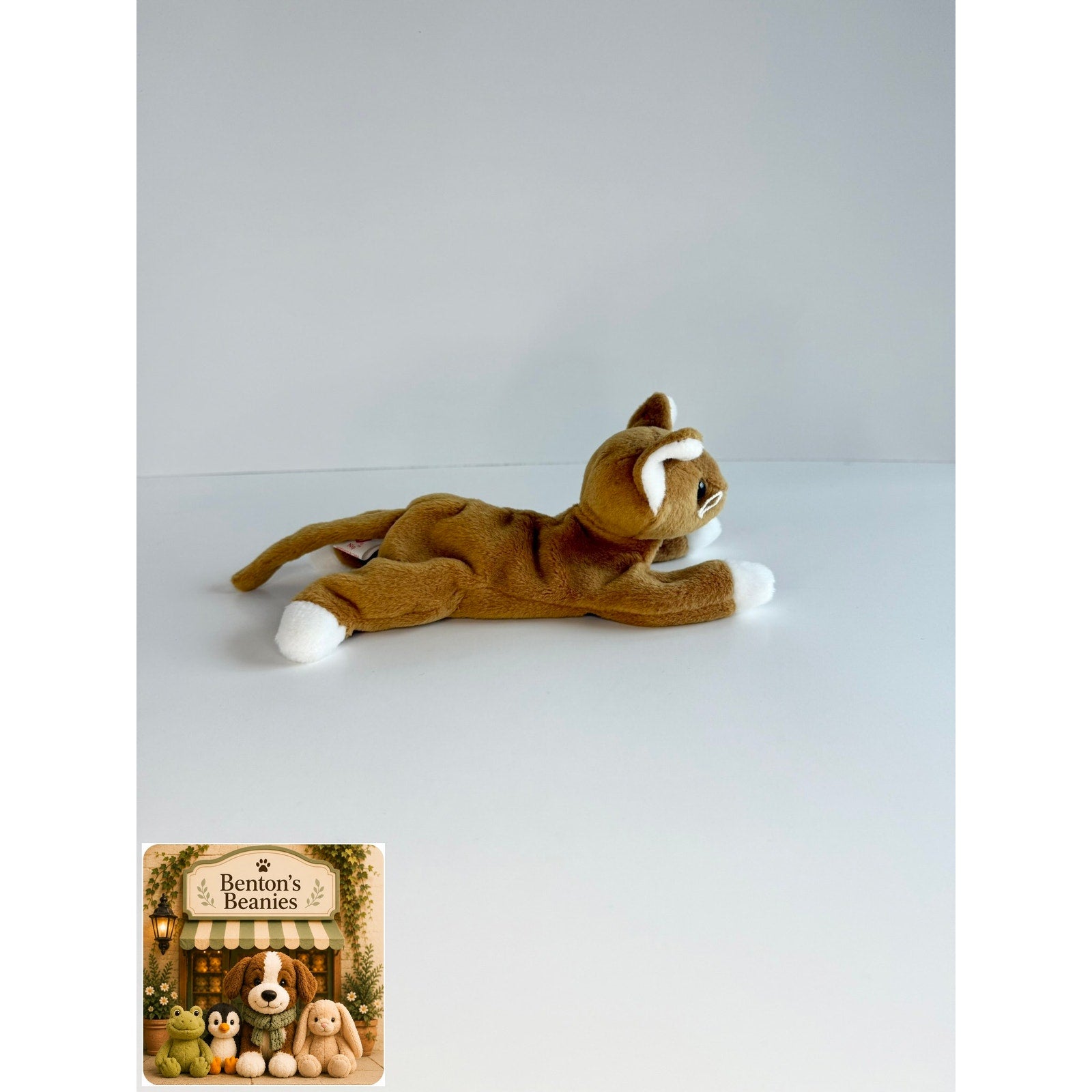 Nip the Cat TY Beanie Baby | Mint Heart & Tush Tags