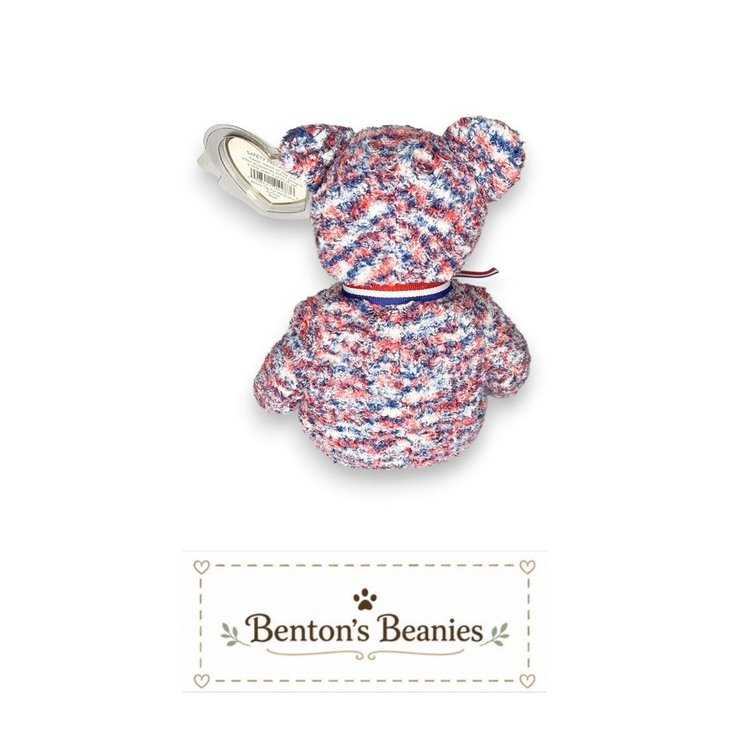 USA the Bear TY Beanie Baby | Mint Heart & Tush Tag
