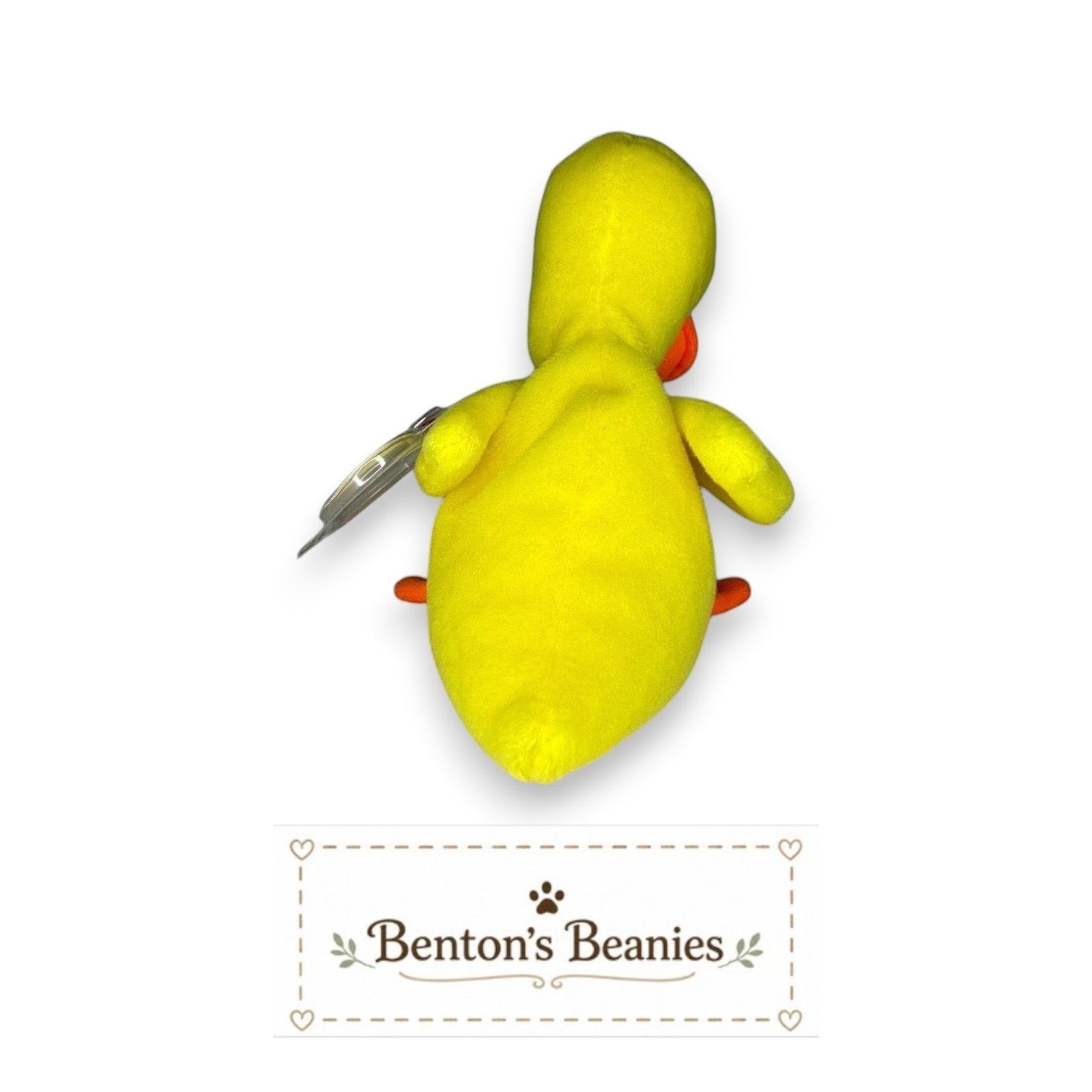 Quackers the Duck TY Beanie Baby | Mint Condition Heart & Tush Tag